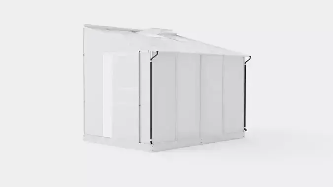 Greenhouse Ida 5200 Glass ALU Low-poly 3D model Greenhouse Ida 5200 Glass ALU Low-poly 3D model
