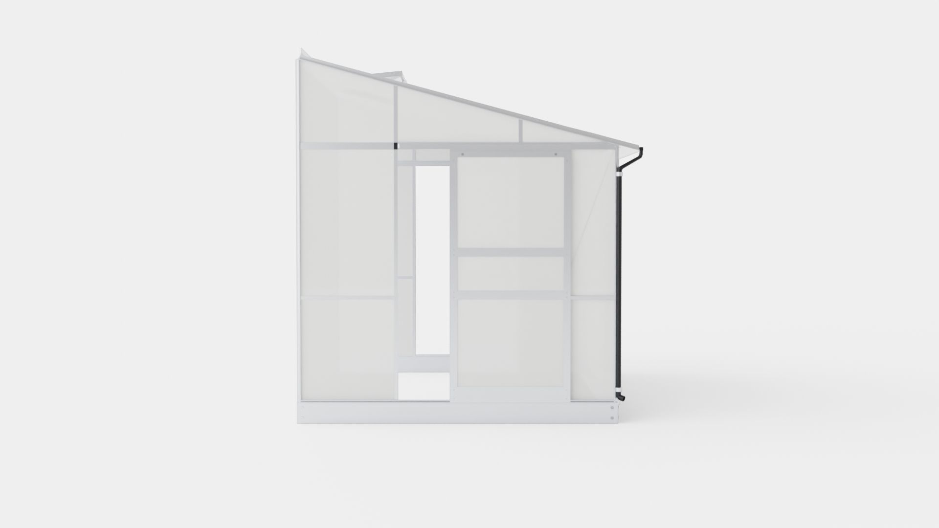 Greenhouse Ida 5200 Glass ALU Low-poly 3D model_2