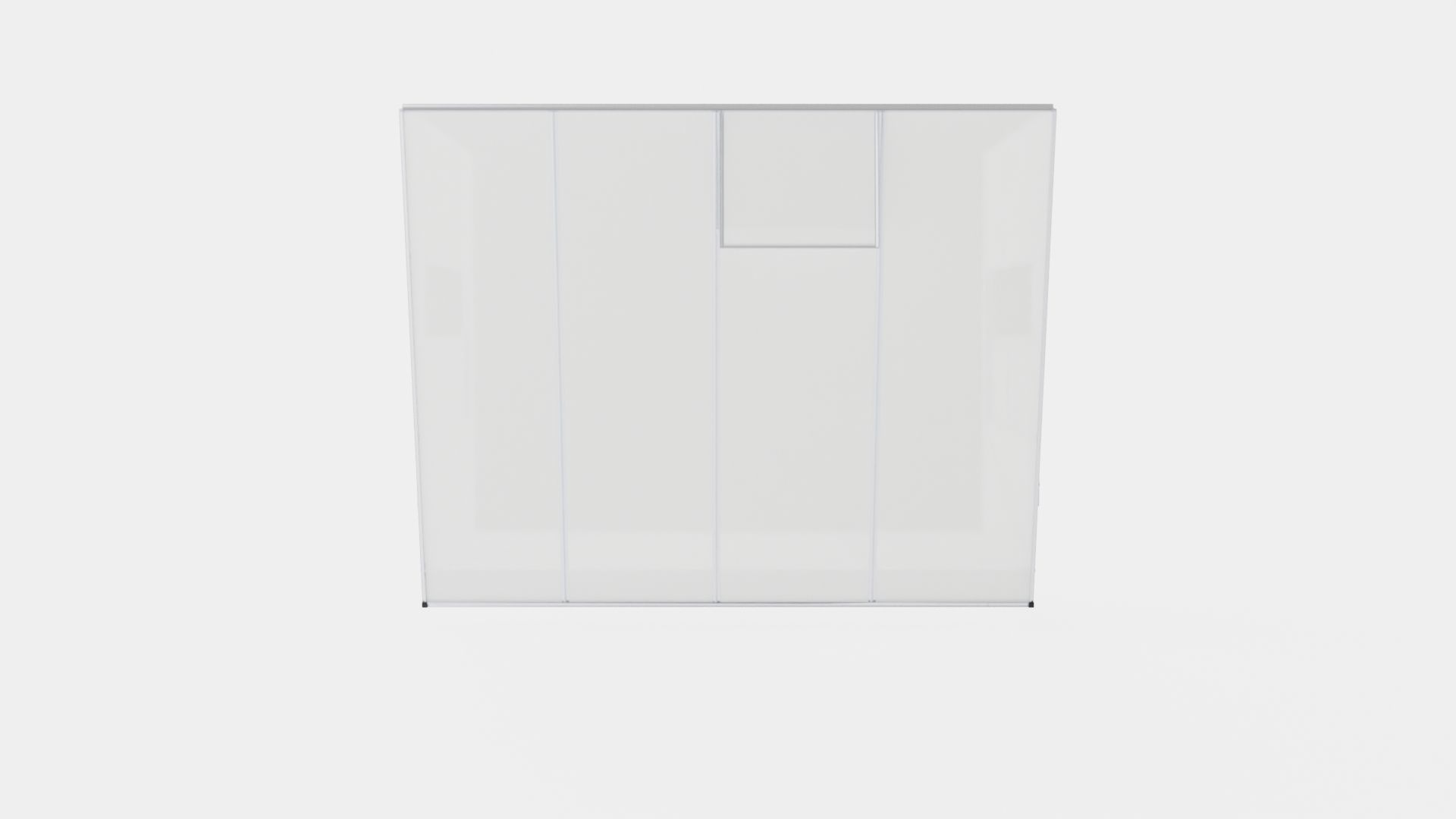 Greenhouse Ida 5200 Glass ALU Low-poly 3D model_5