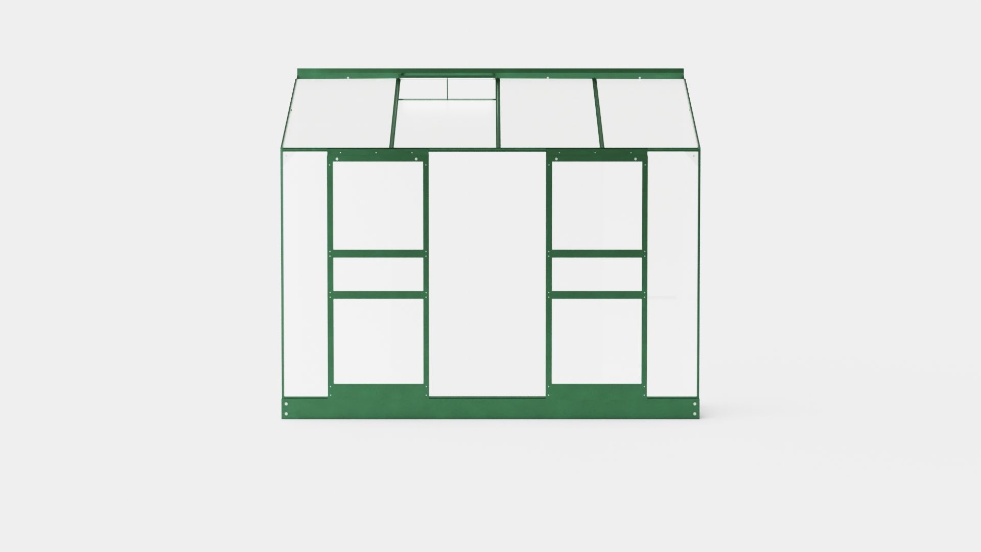 Greenhouse Ida 3300 Poly Green Low-poly 3D model_1