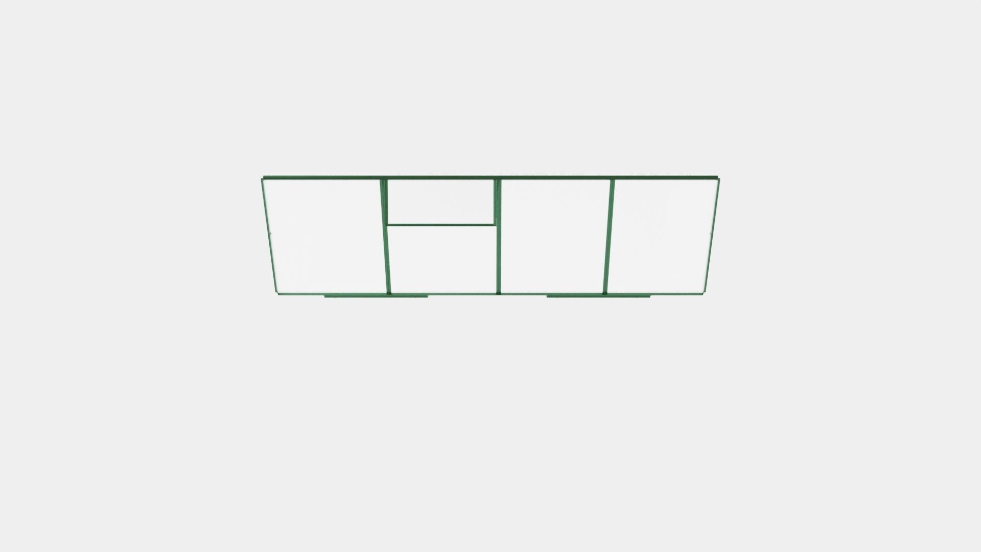 Greenhouse Ida 3300 Poly Green Low-poly 3D model_5