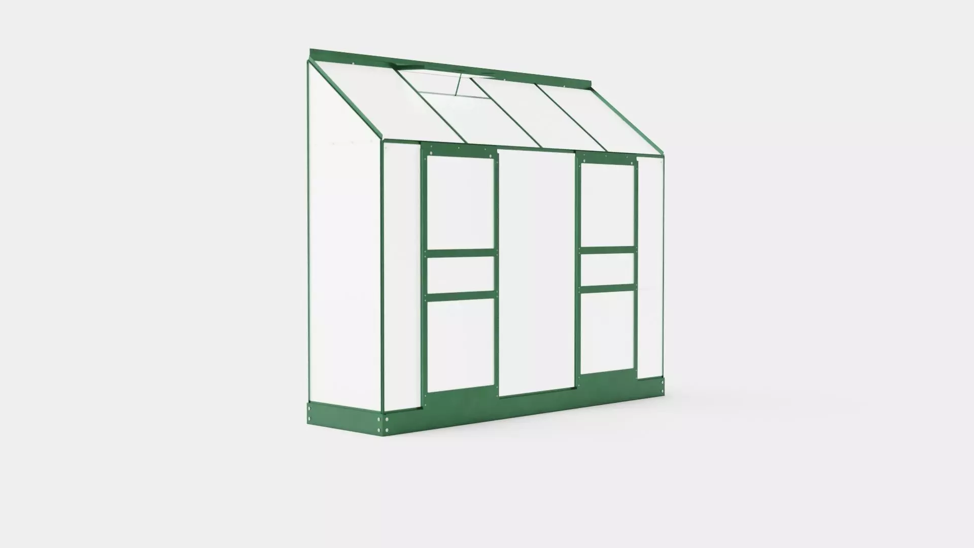 Greenhouse Ida 3300 Poly Green Low-poly 3D model_0