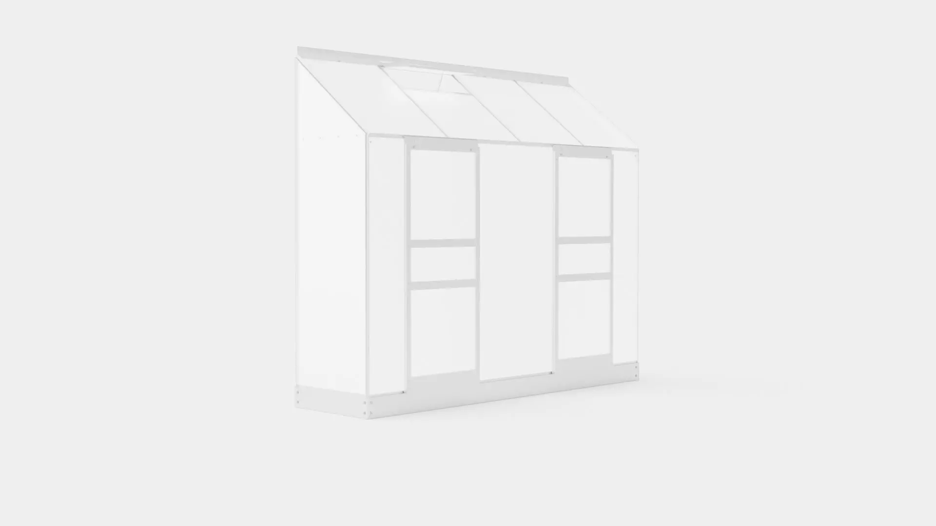 Greenhouse Ida 3300 Poly ALU Low-poly 3D model_0