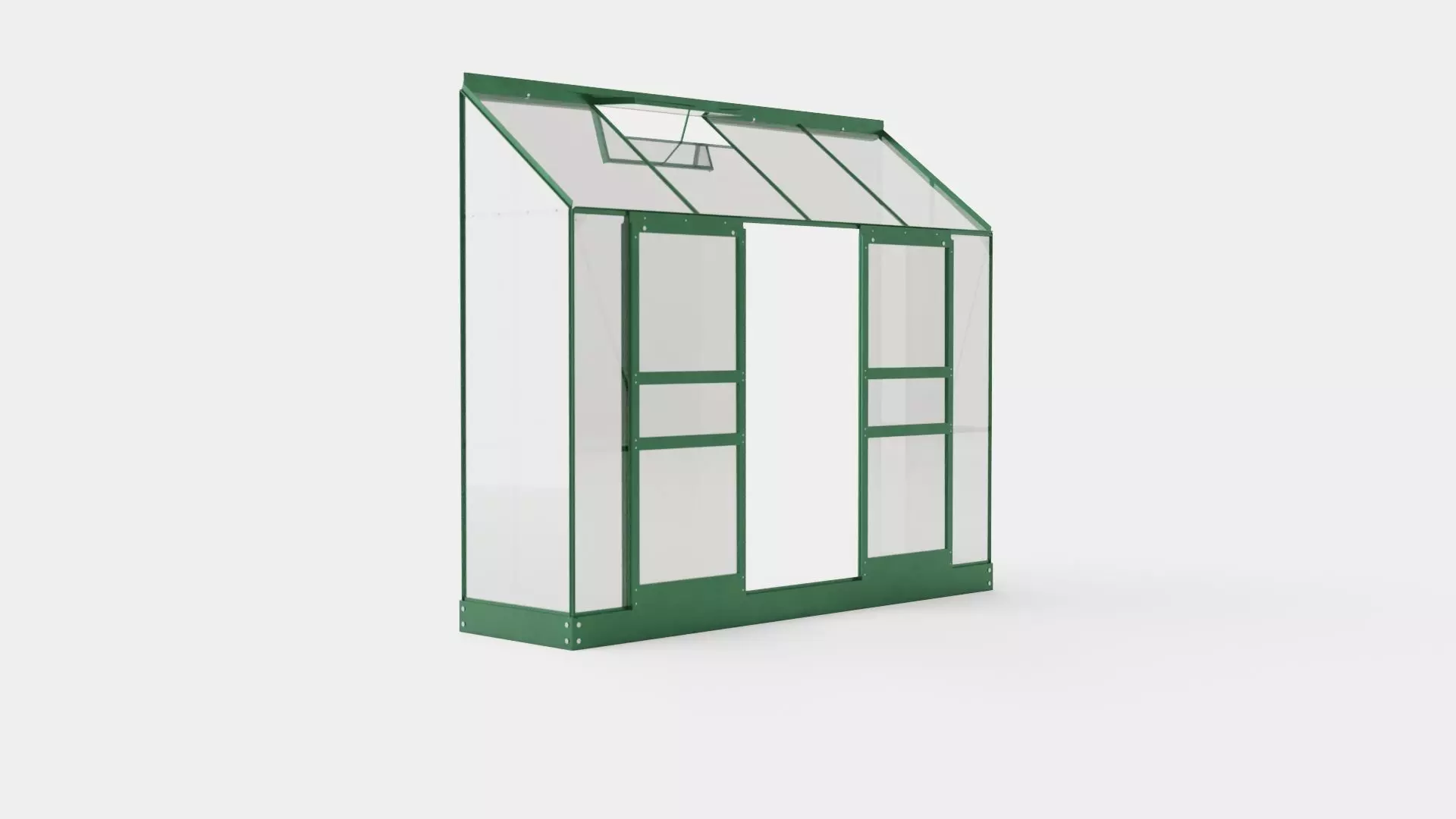 Greenhouse Ida 3300 Green Low-poly 3D model_0