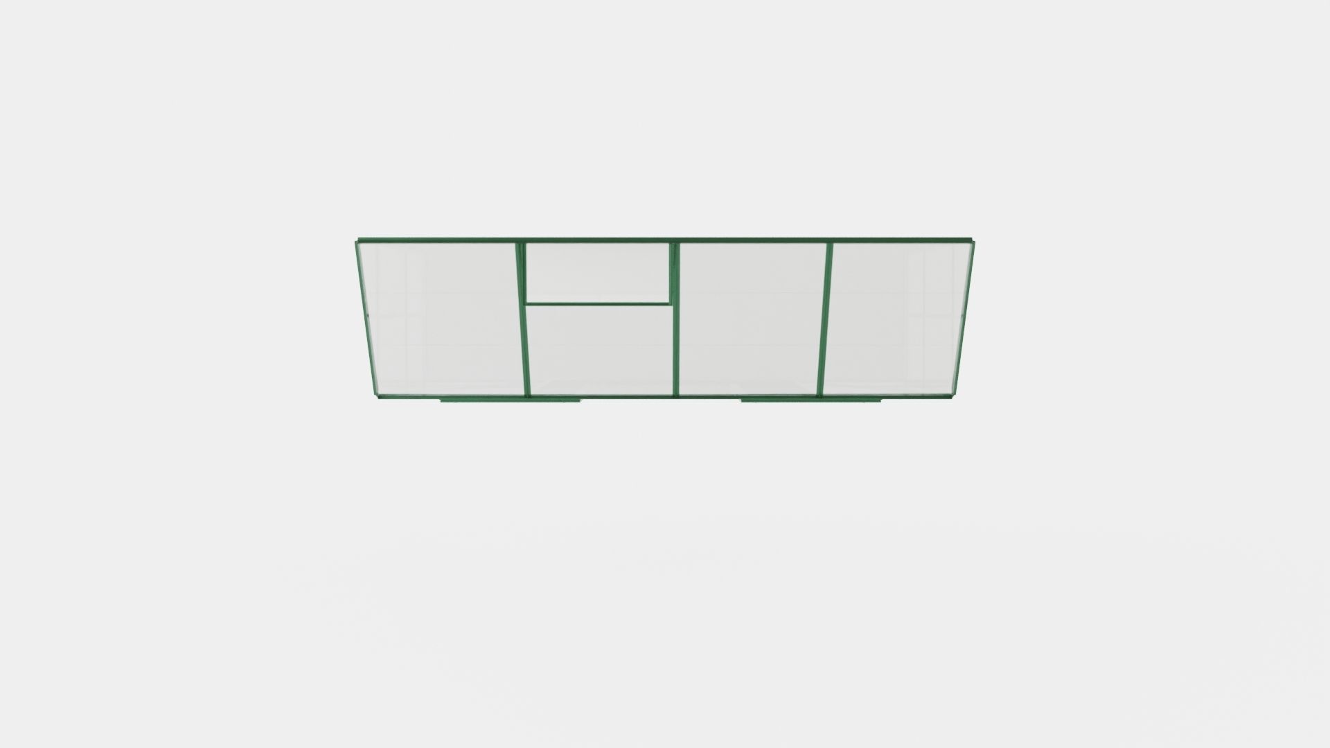 Greenhouse Ida 3300 Green Low-poly 3D model_5