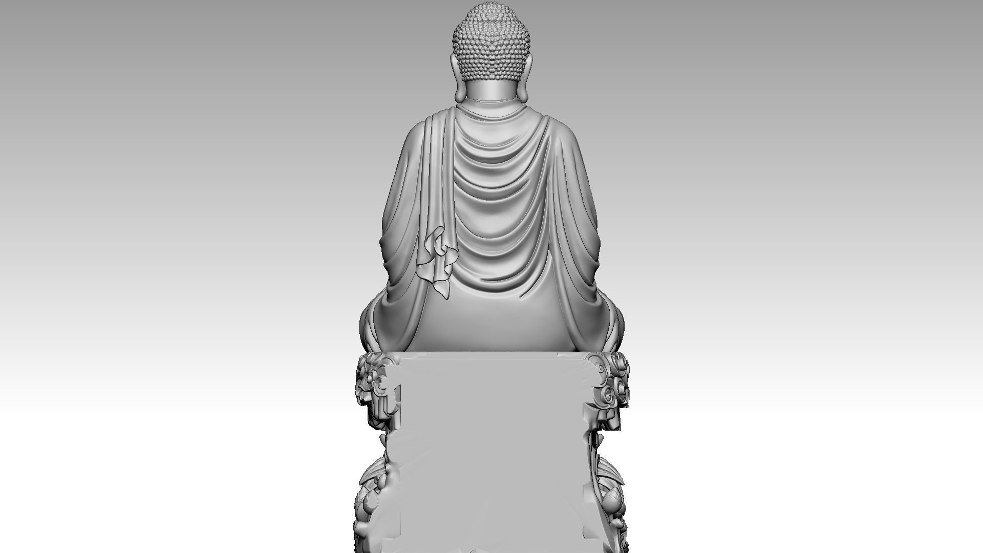 Shakyamuni Buddha 3D print model_5
