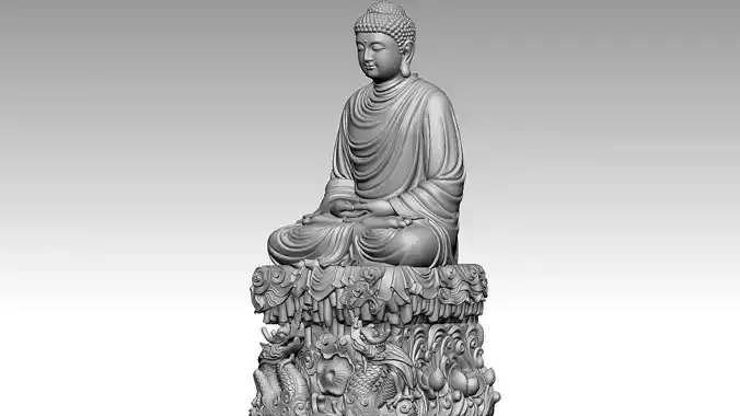 Shakyamuni Buddha 3D print model