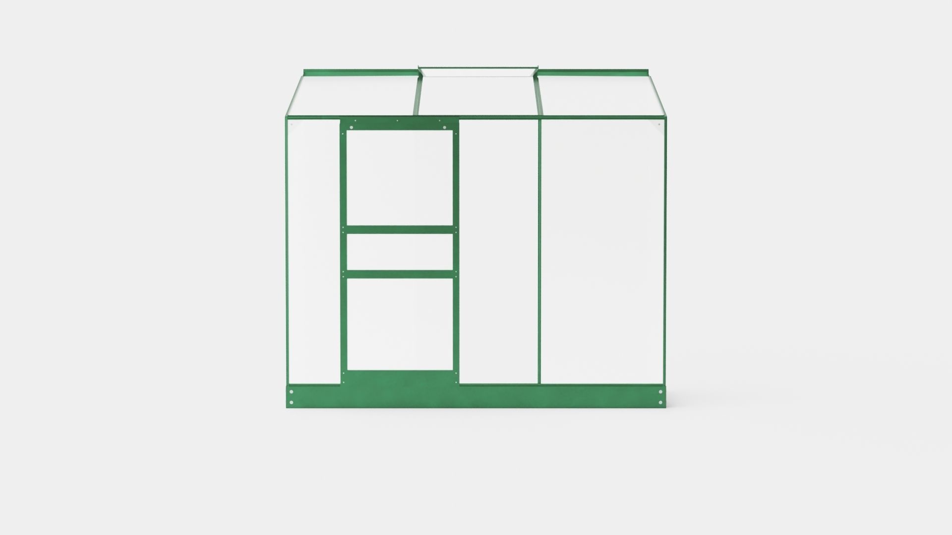 Greenhouse Ida 1300 Poly Green Low-poly 3D model_1