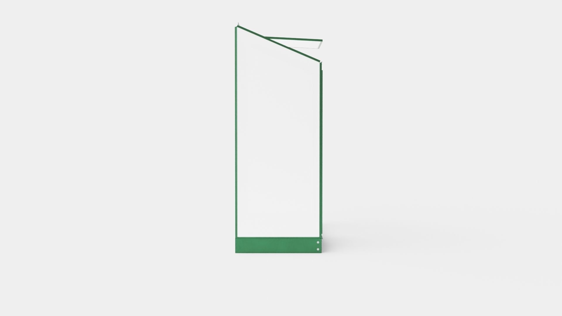 Greenhouse Ida 1300 Poly Green Low-poly 3D model_2