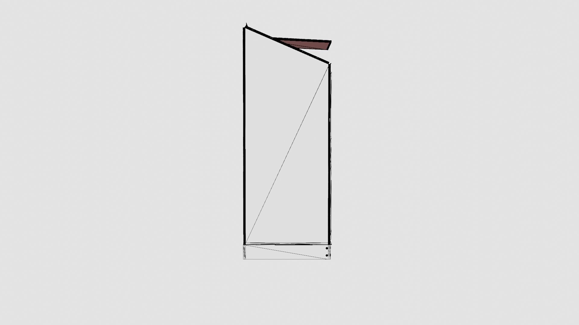 Greenhouse Ida 1300 Poly ALU Low-poly 3D model_8