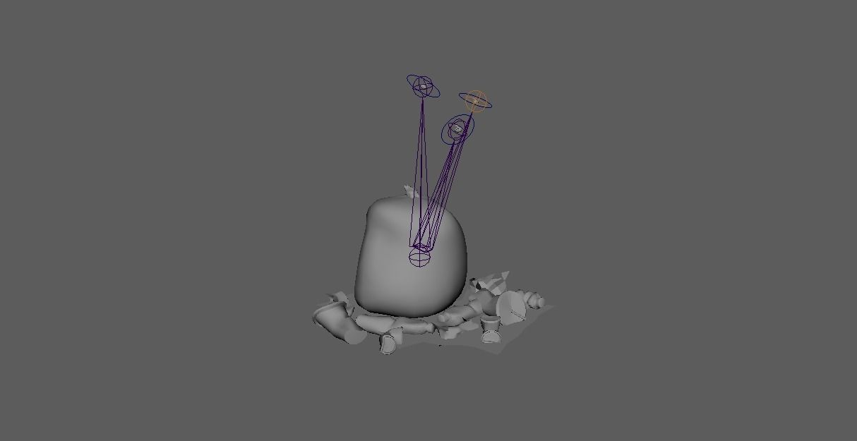 Animated trash fly Low-poly 3D model_5