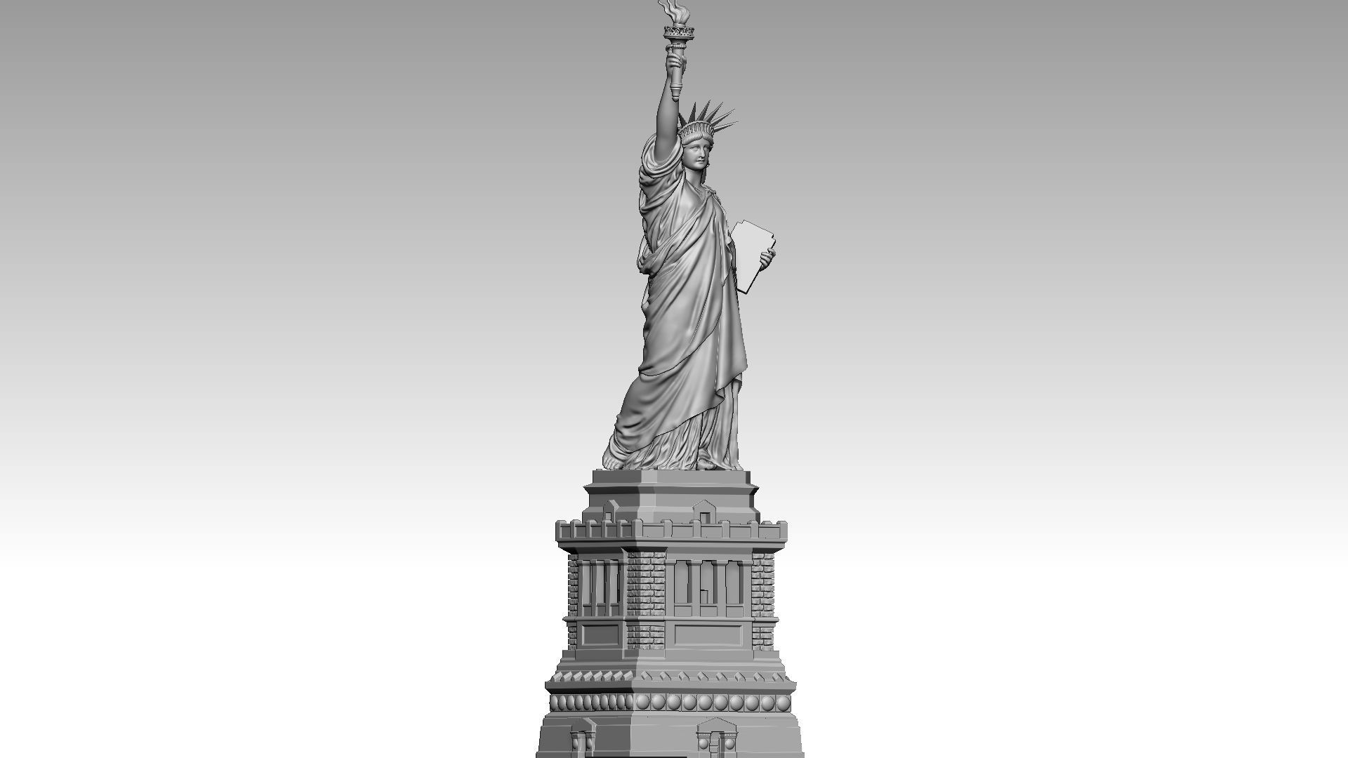 The Statue of Liberty 3D print model_7