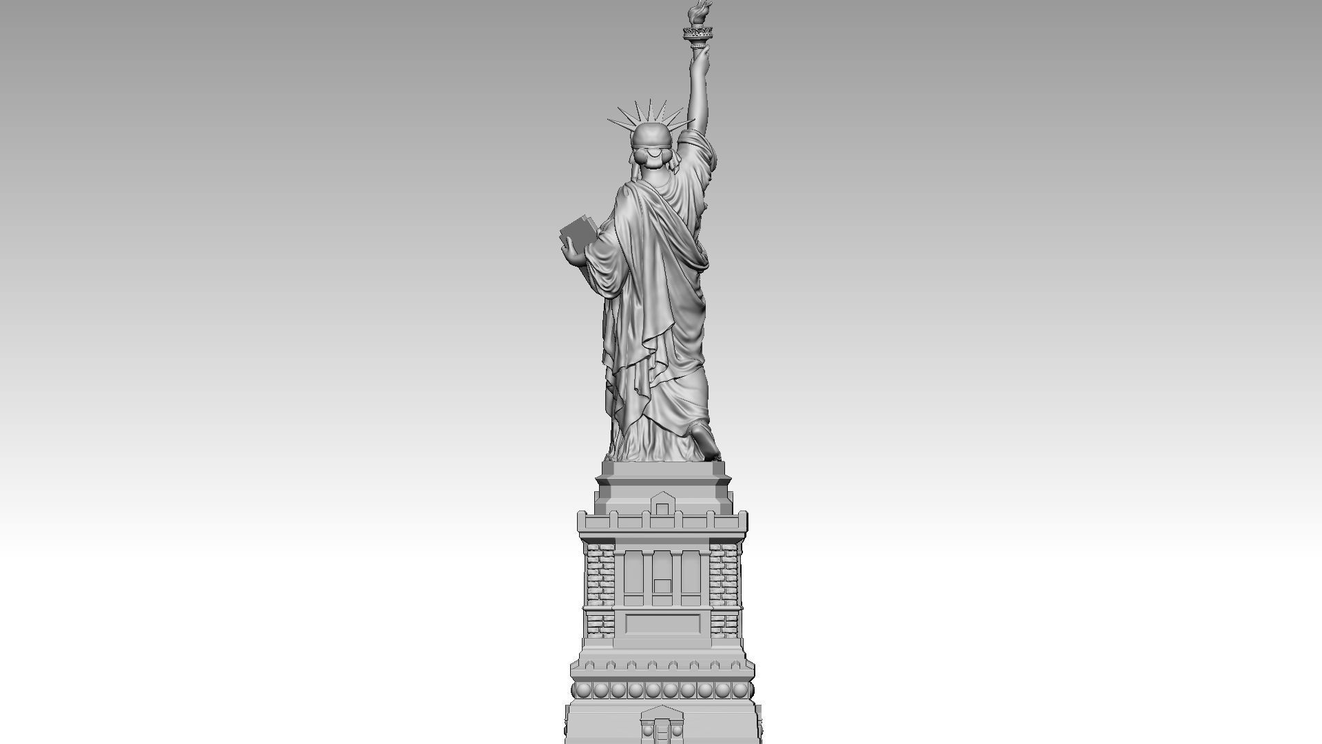 The Statue of Liberty 3D print model_4