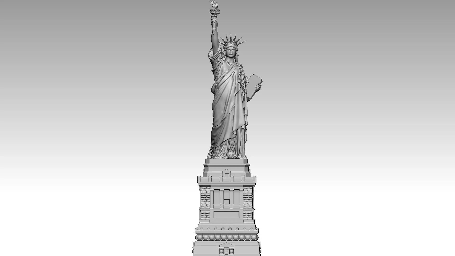 The Statue of Liberty 3D print model_0