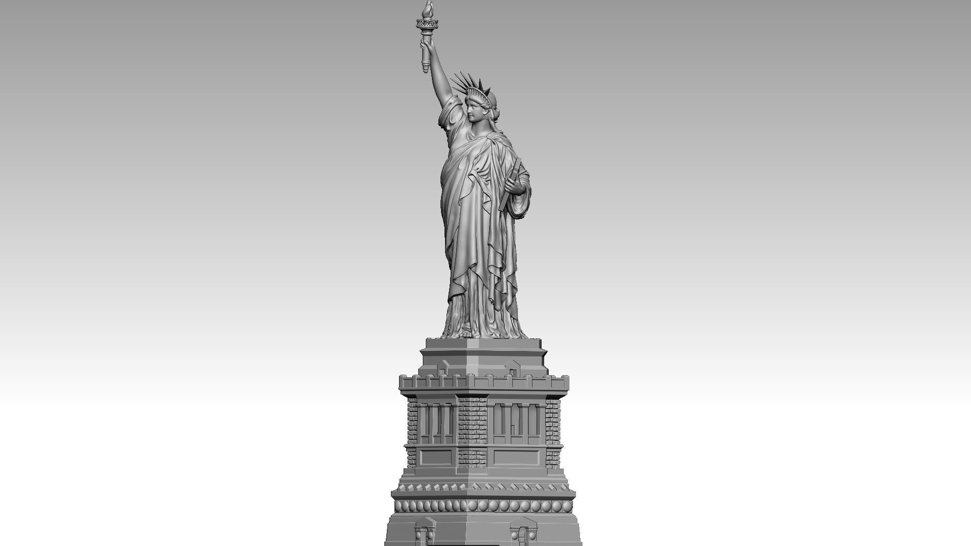 The Statue of Liberty 3D print model_1