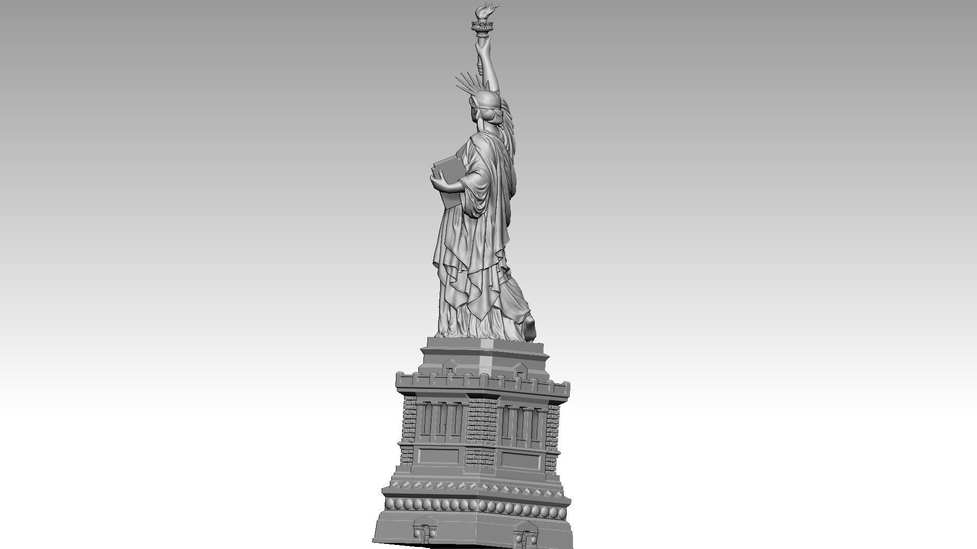 The Statue of Liberty 3D print model_3