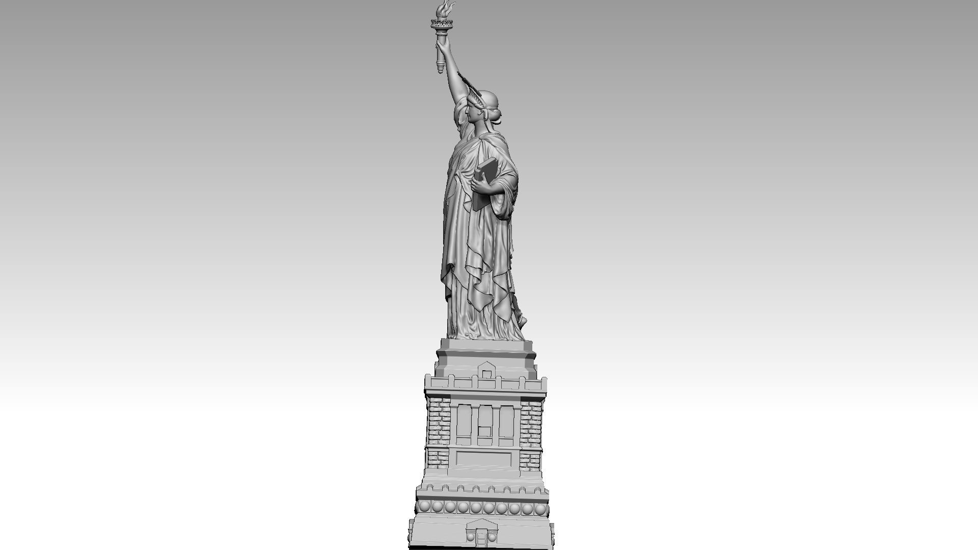 The Statue of Liberty 3D print model_2