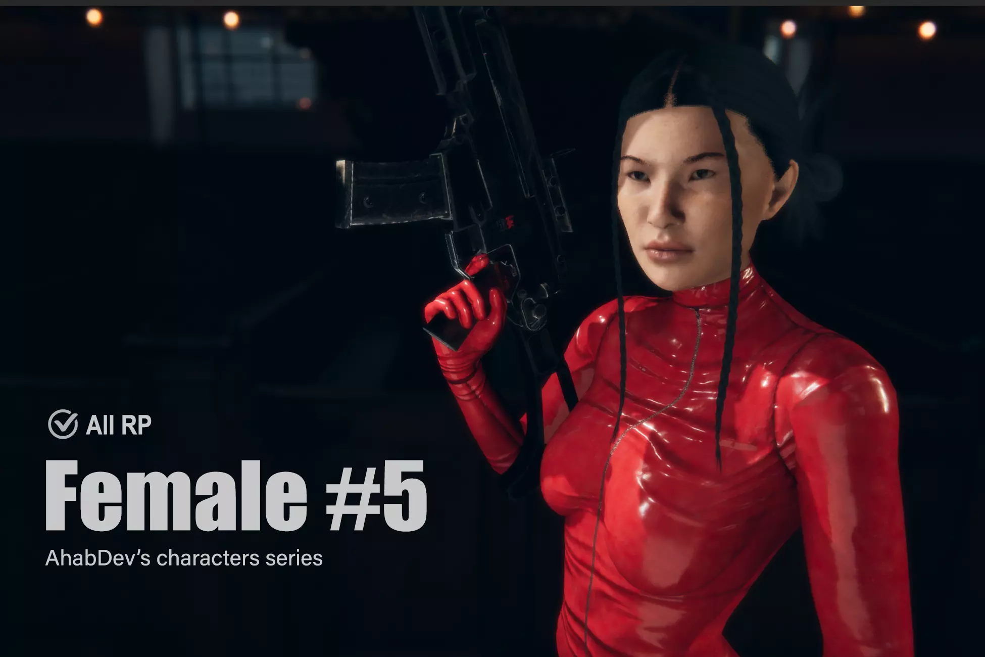 AhabDev Characters Female n5 Low-poly 3D model_0