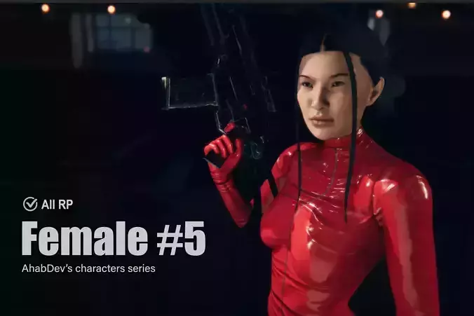 AhabDev Characters Female n5 Low-poly 3D model AhabDev Characters Female n5 Low-poly 3D model