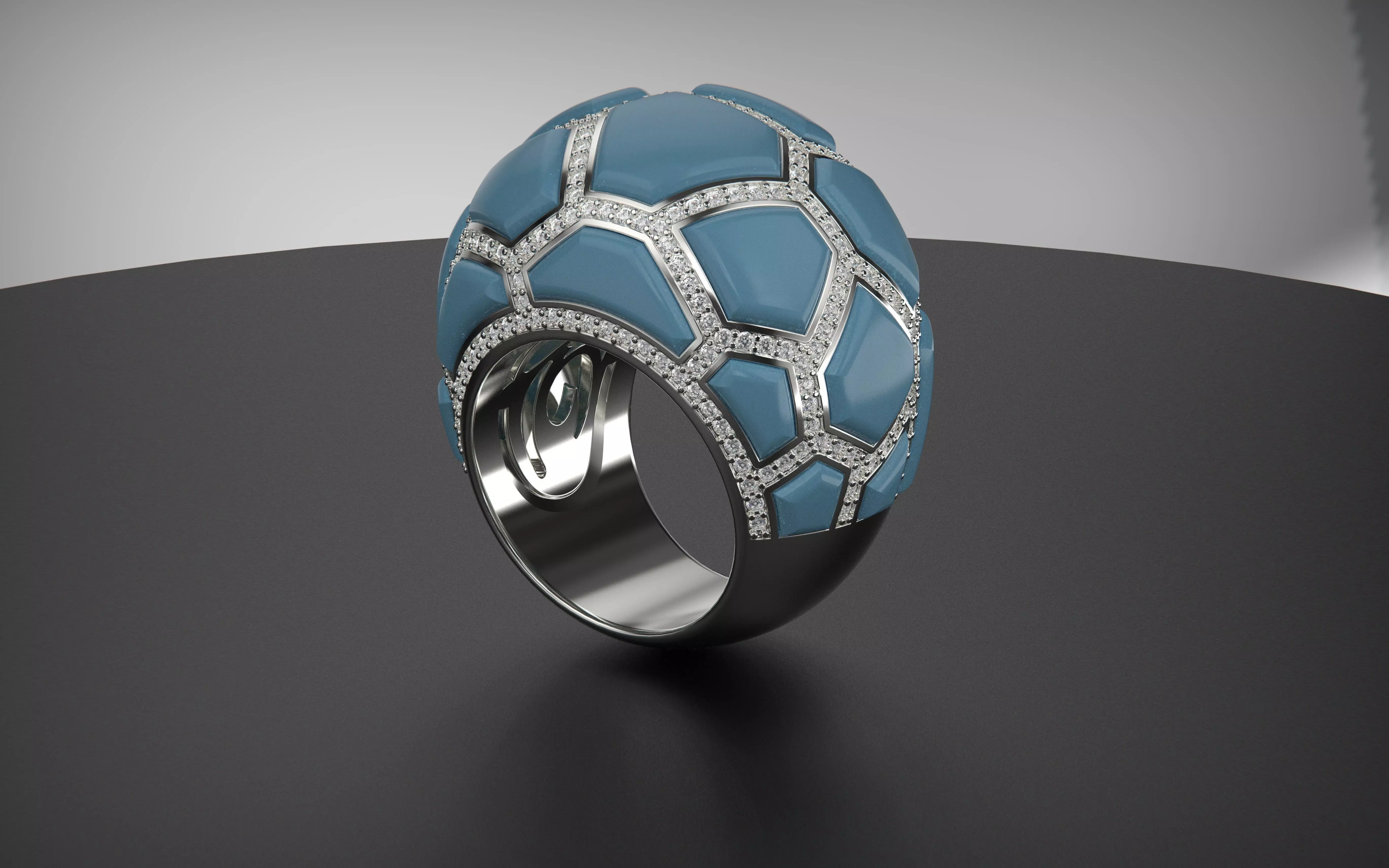 De Grisogono Ring 3D print model_0