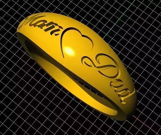 ladies ring 3dm file 