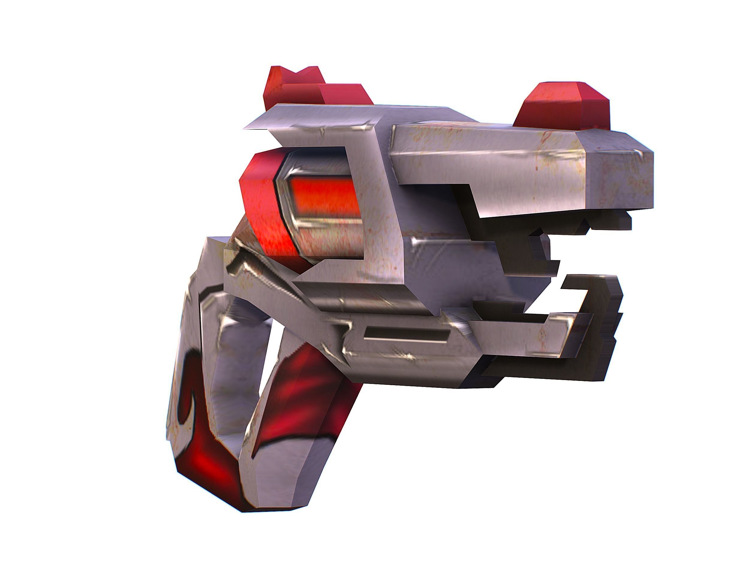 Cartoon Sci-Fi Cyborg Drone Sniper Soldier Low-poly 3D model_68