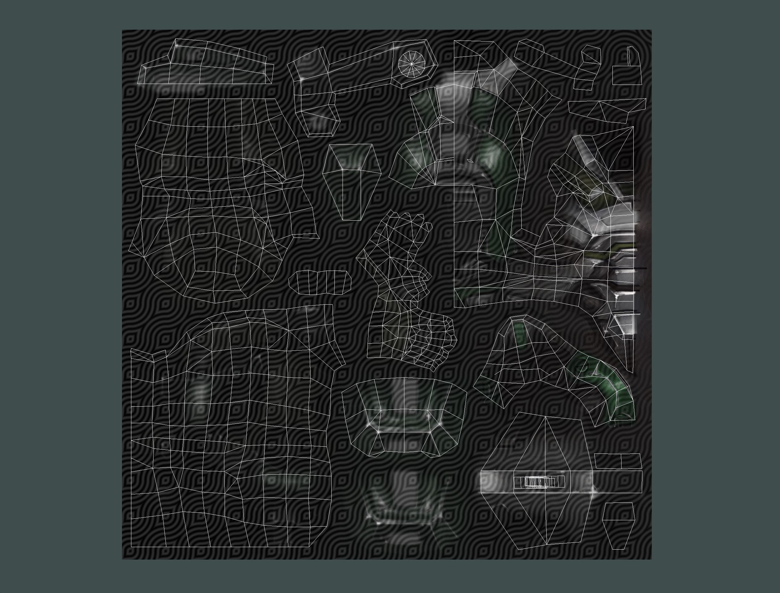 Cartoon Sci-Fi Cyborg Drone Sniper Soldier Low-poly 3D model_73