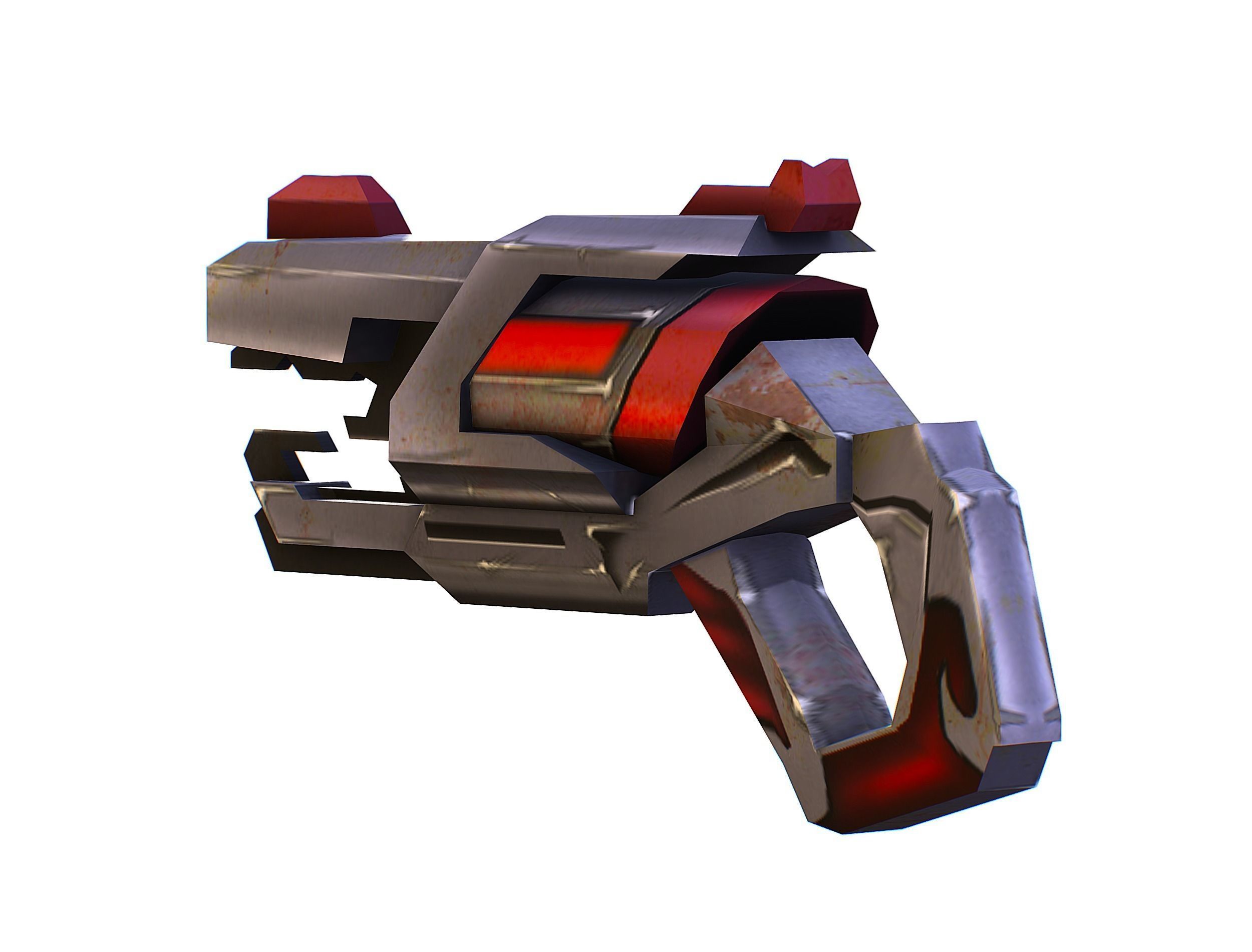 Cartoon Sci-Fi Cyborg Drone Sniper Soldier Low-poly 3D model_63