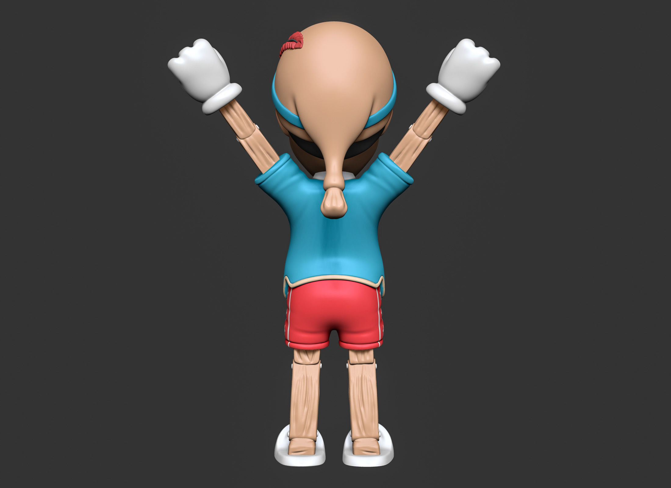 Pinocchio 3D print model_3