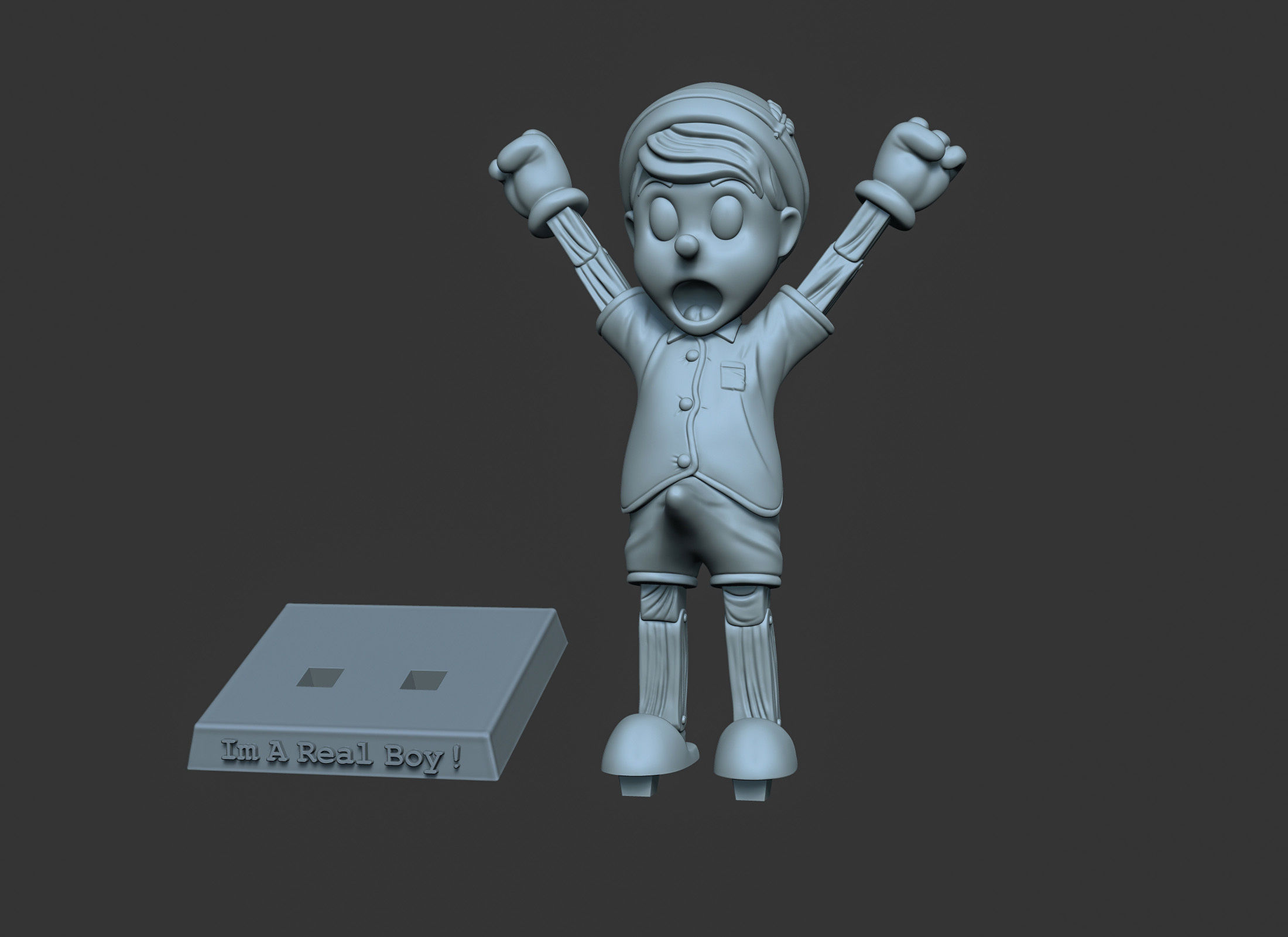 Pinocchio 3D print model_5