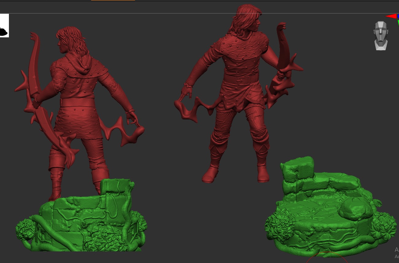 Hank - Archer DnD version BoardGame RPG 3D print model_2