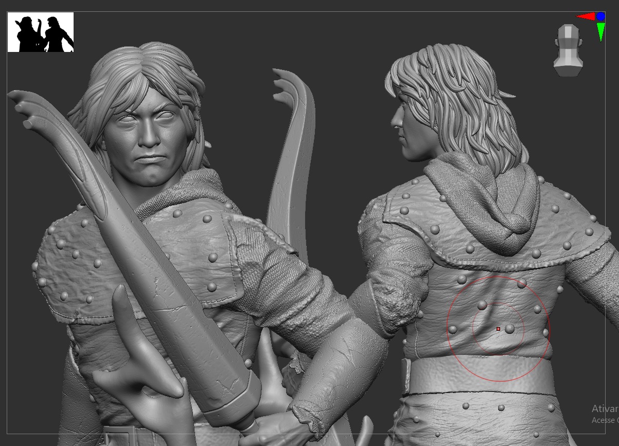 Hank - Archer DnD version BoardGame RPG 3D print model_7