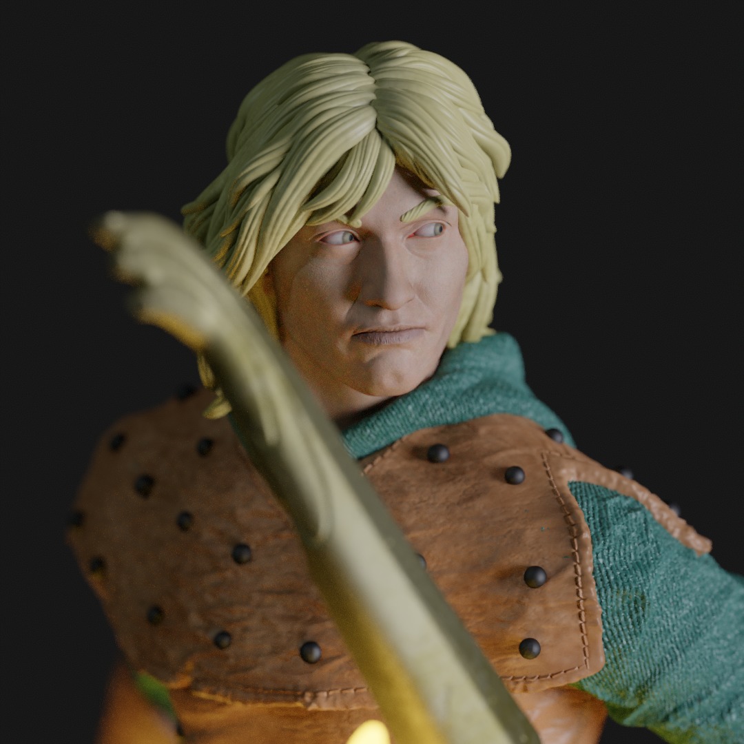 Hank - Archer DnD version BoardGame RPG 3D print model_4