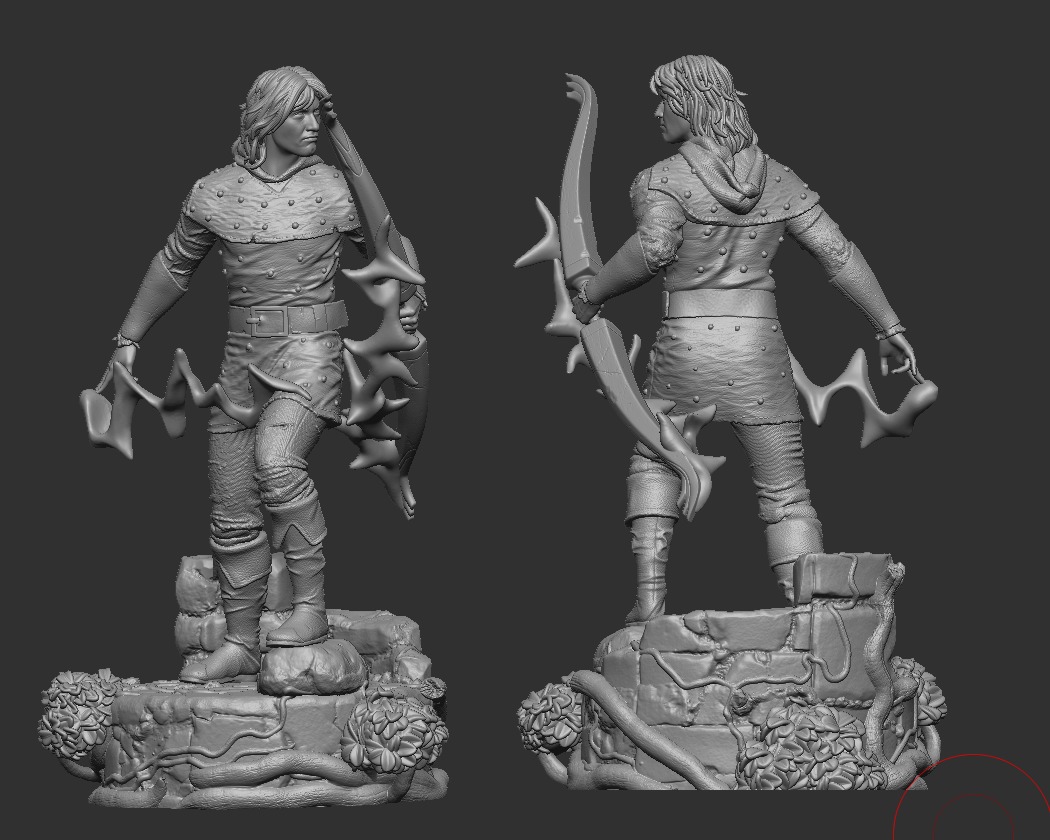 Hank - Archer DnD version BoardGame RPG 3D print model_9