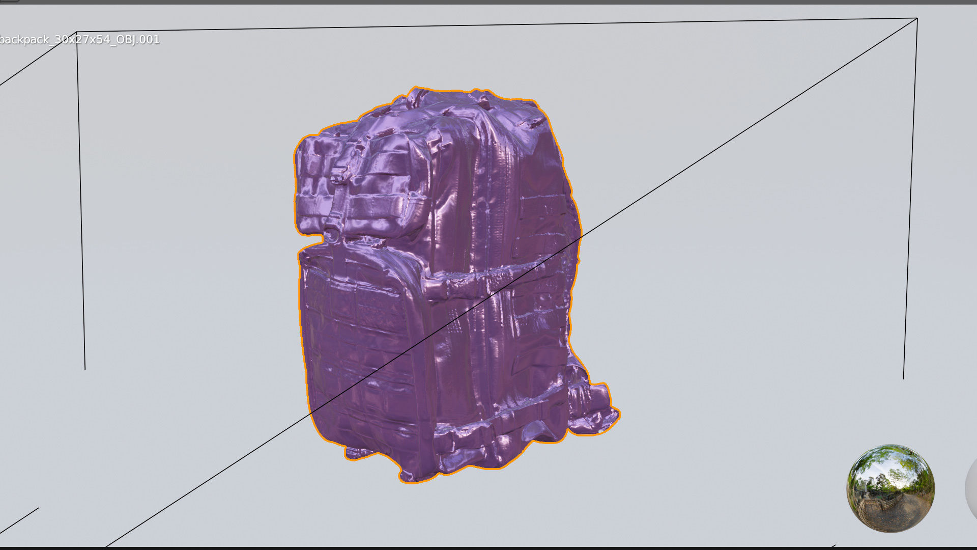 Black Tactical military backpack for soldiers 3D model_6