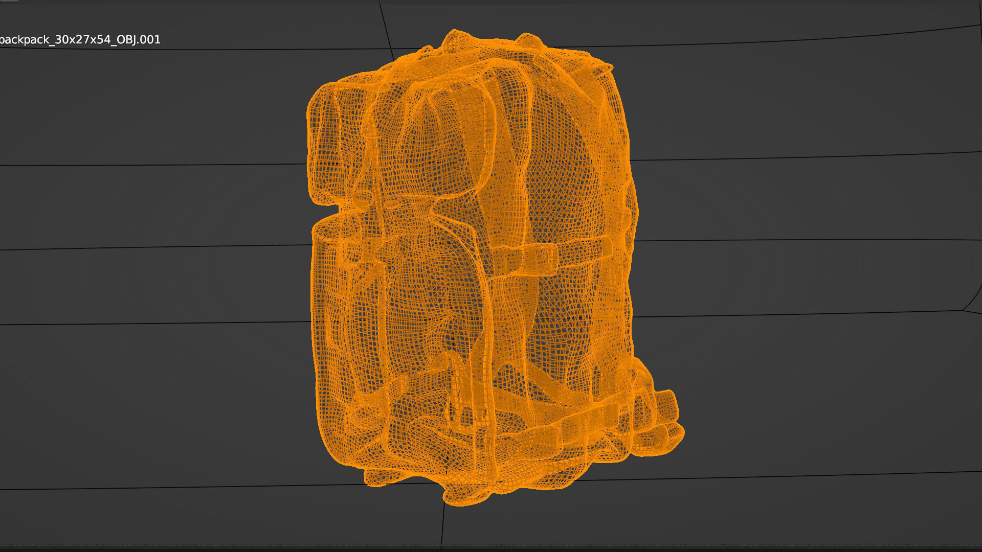 Black Tactical military backpack for soldiers 3D model_5