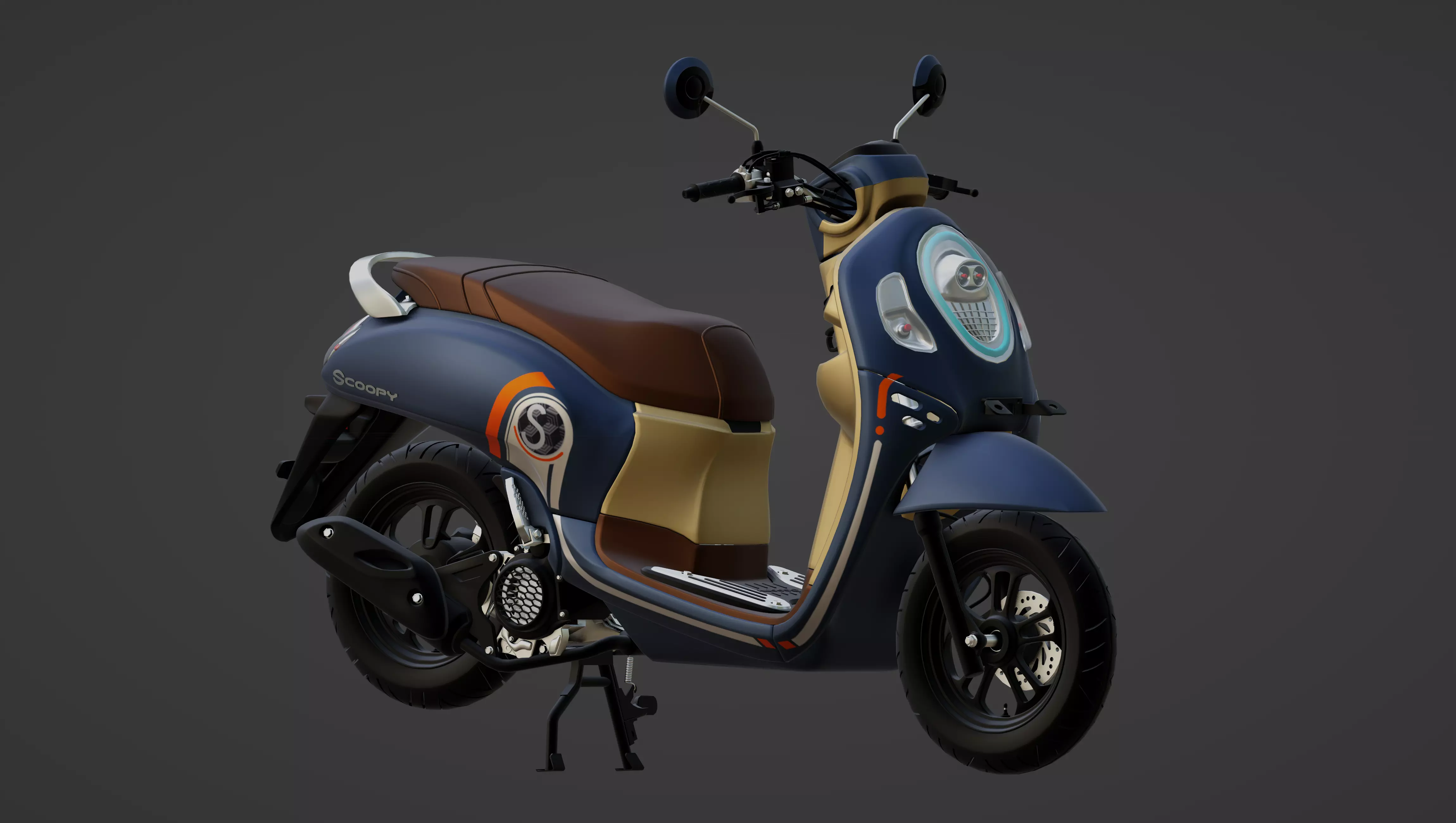 Scoopy New 2021 Low-poly 3D model_0