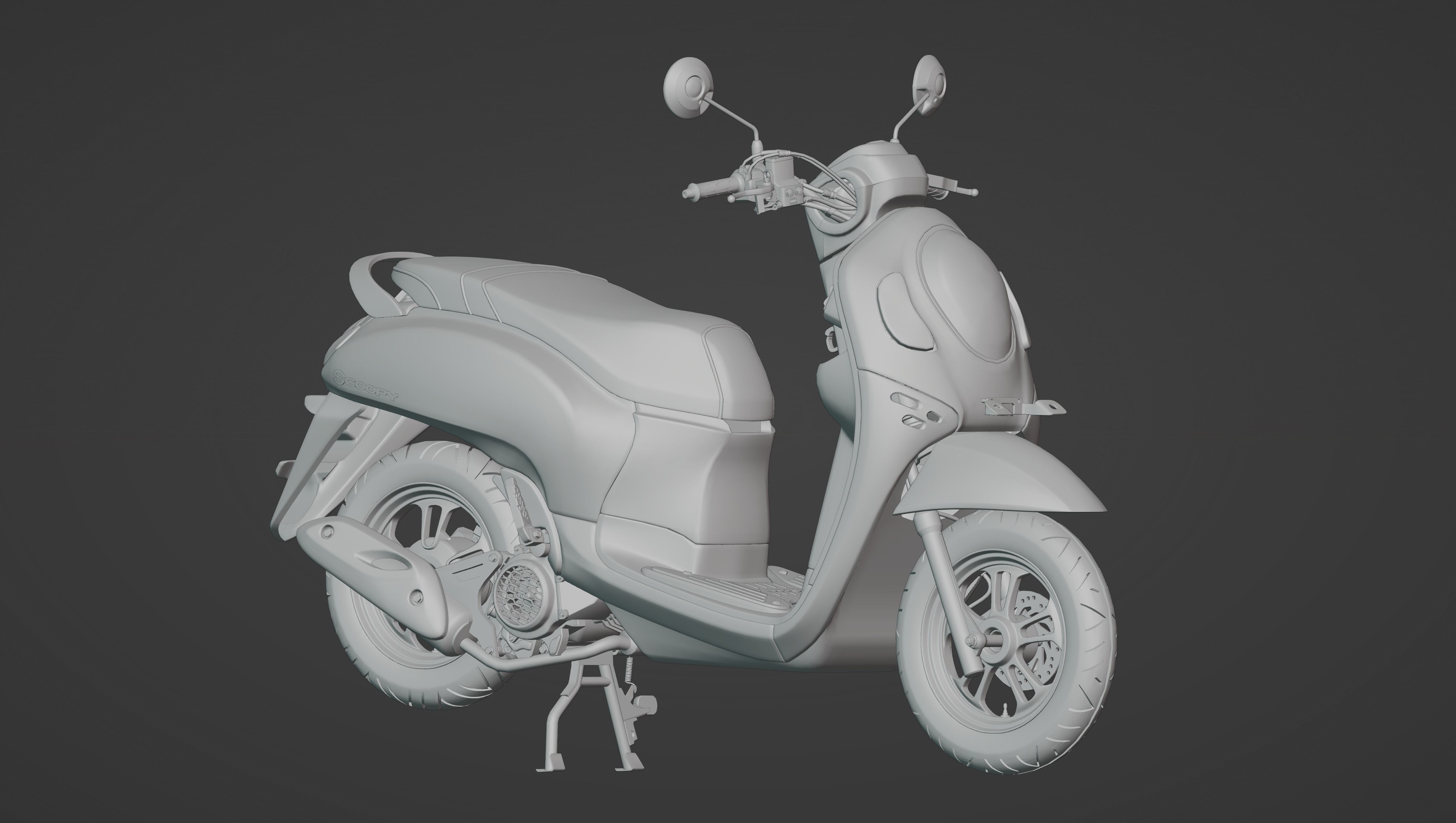 Scoopy New 2021 Low-poly 3D model_1