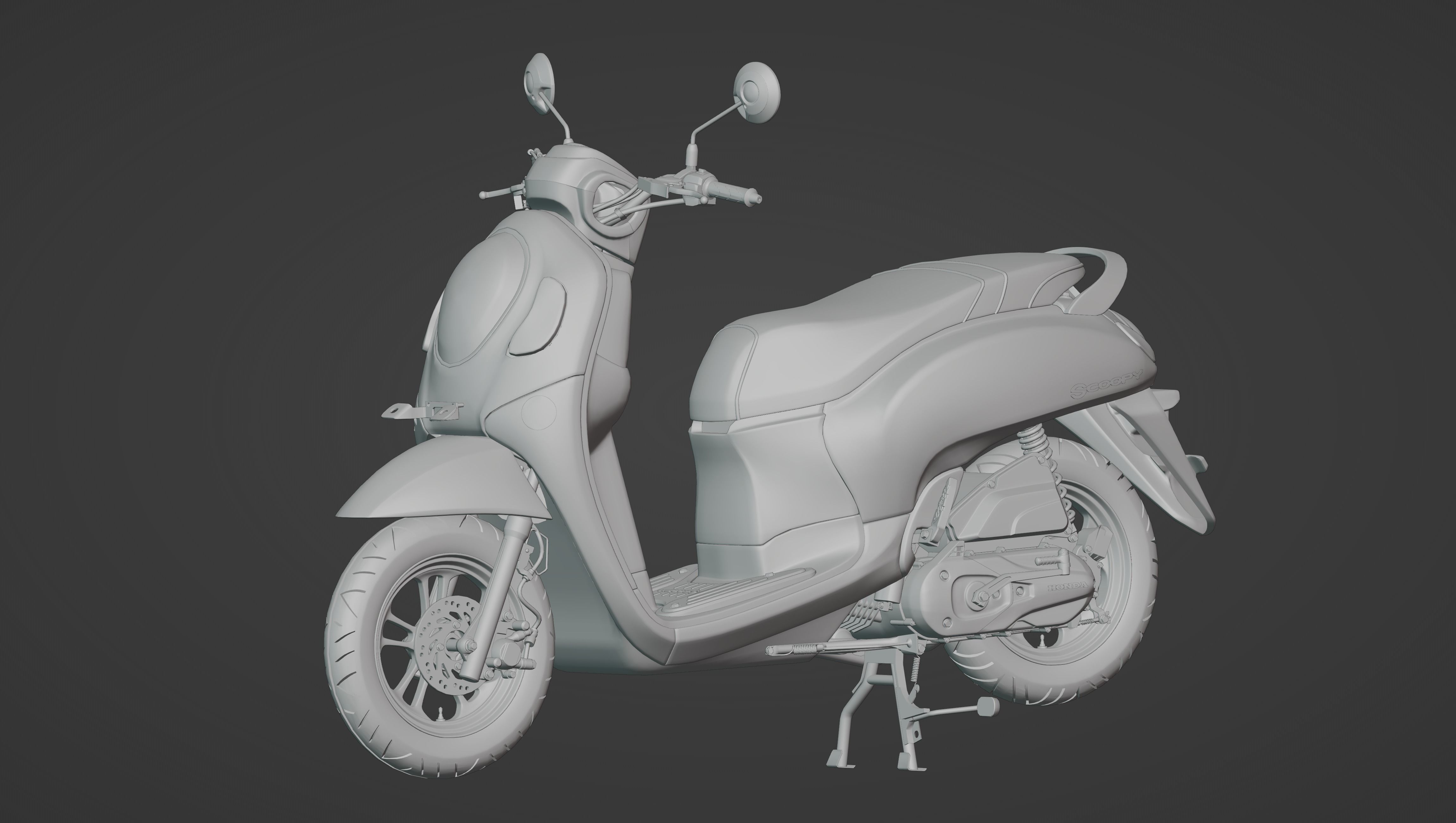Scoopy New 2021 Low-poly 3D model_5