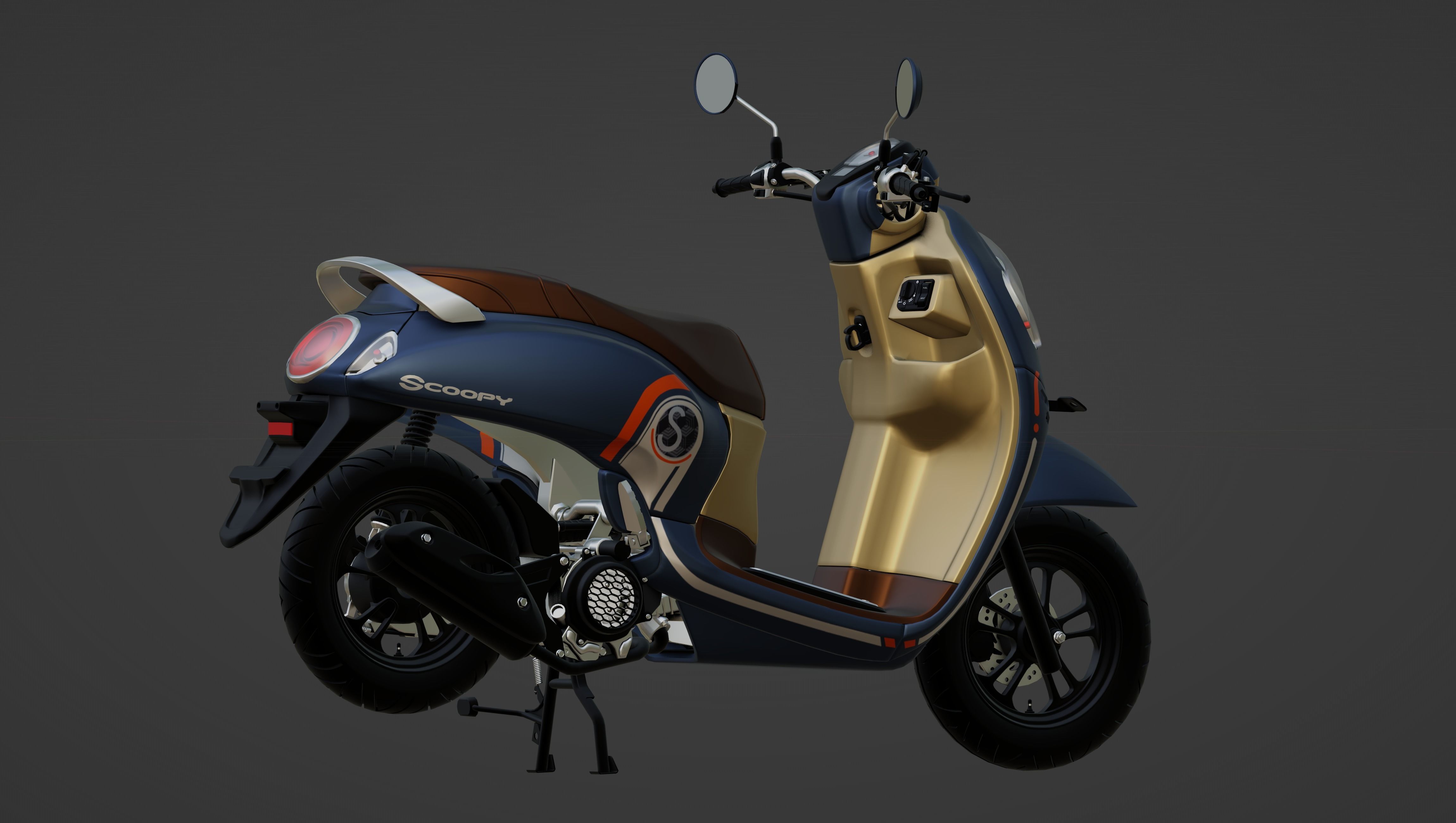 Scoopy New 2021 Low-poly 3D model_2