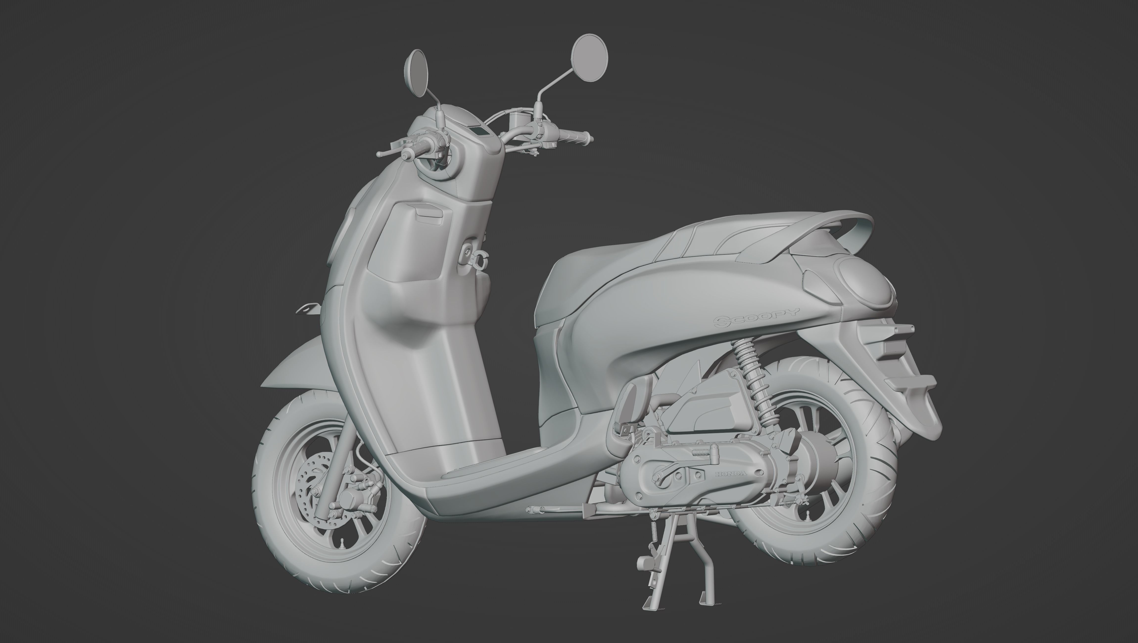 Scoopy New 2021 Low-poly 3D model_7