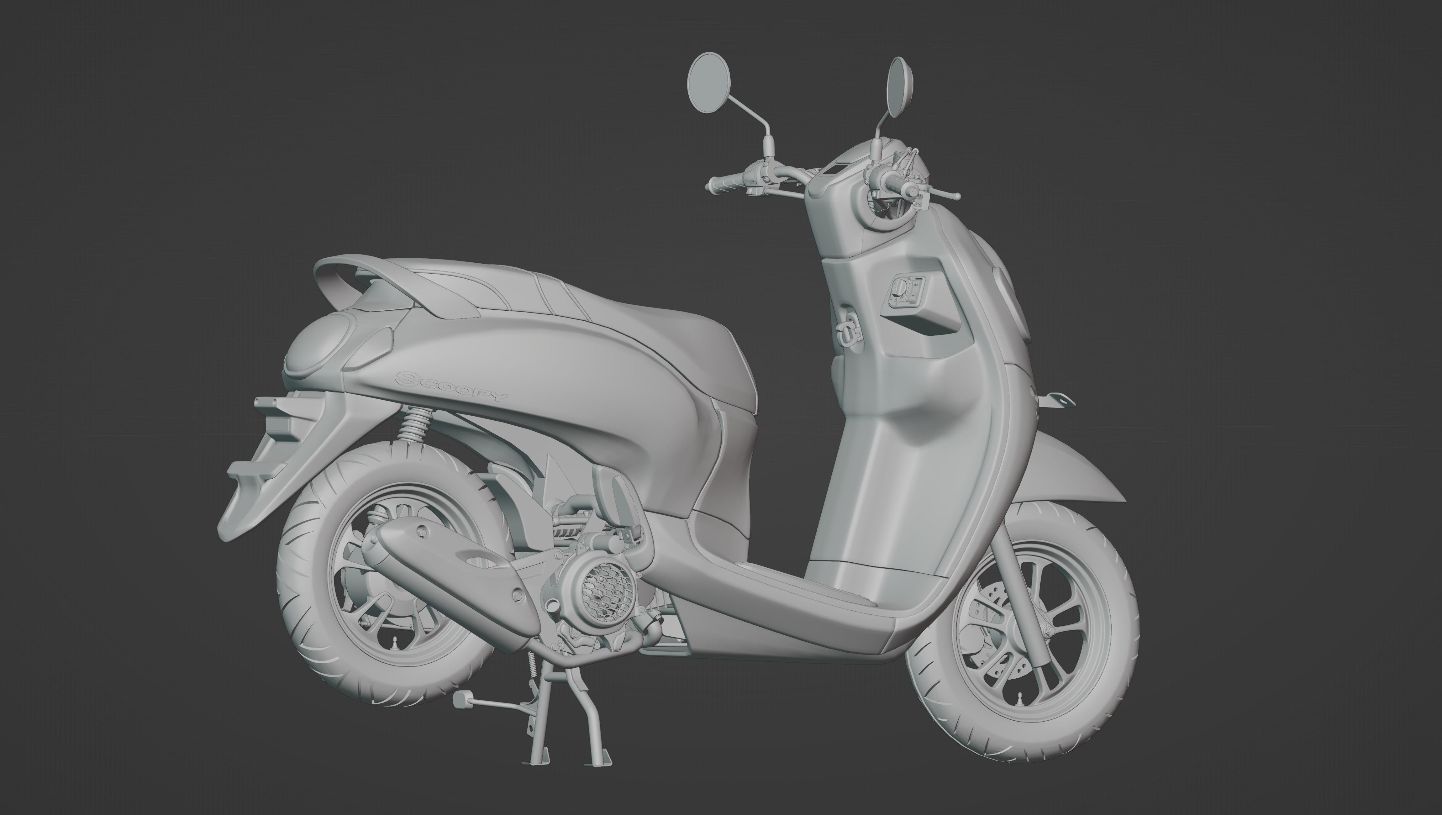 Scoopy New 2021 Low-poly 3D model_3