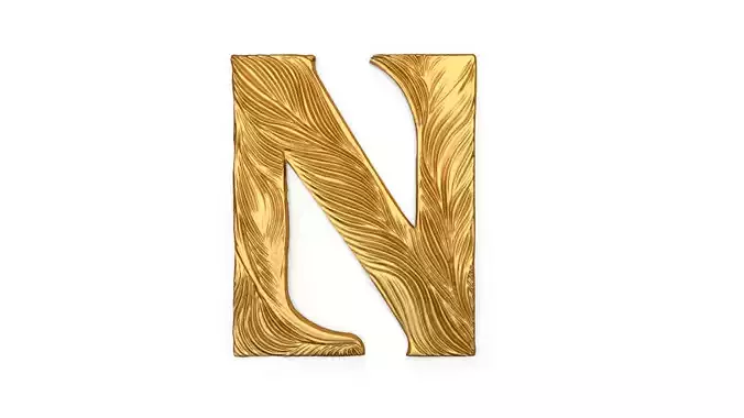 Alphabet Letter N Pendant  3D print model