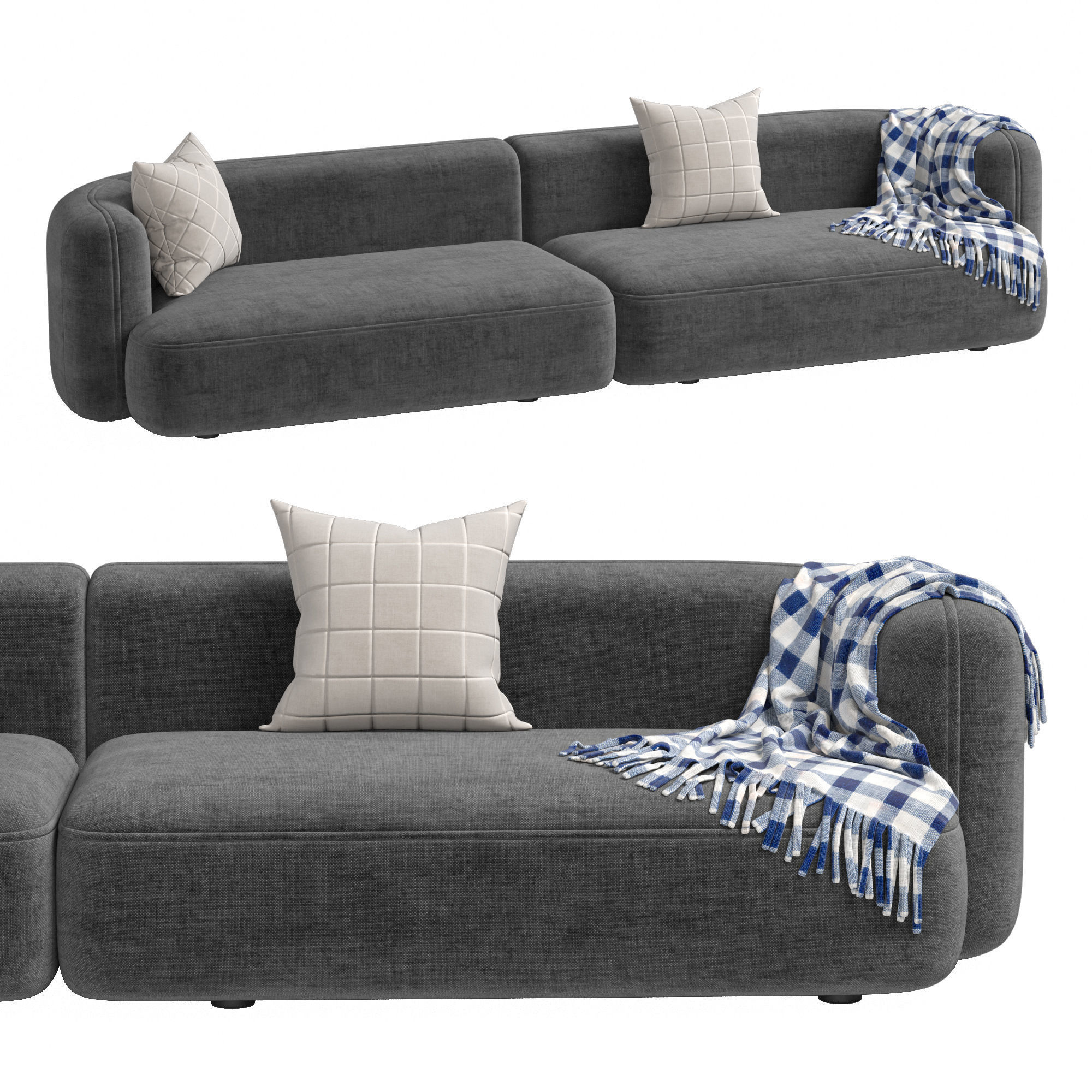 Sofa ROYALTY 2 0 by Luzaro Configuration 3 3D model_5