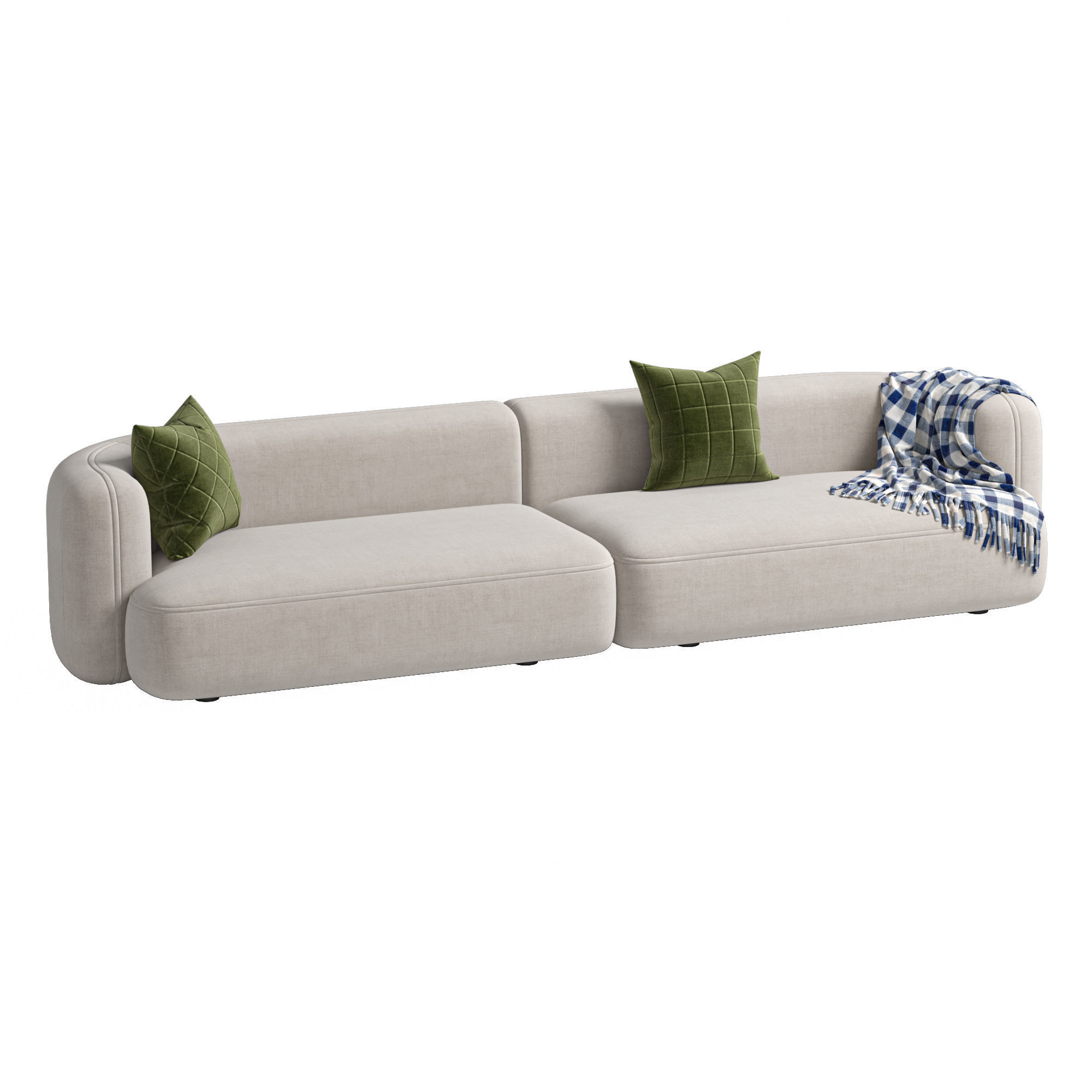 Sofa ROYALTY 2 0 by Luzaro Configuration 3 3D model_1