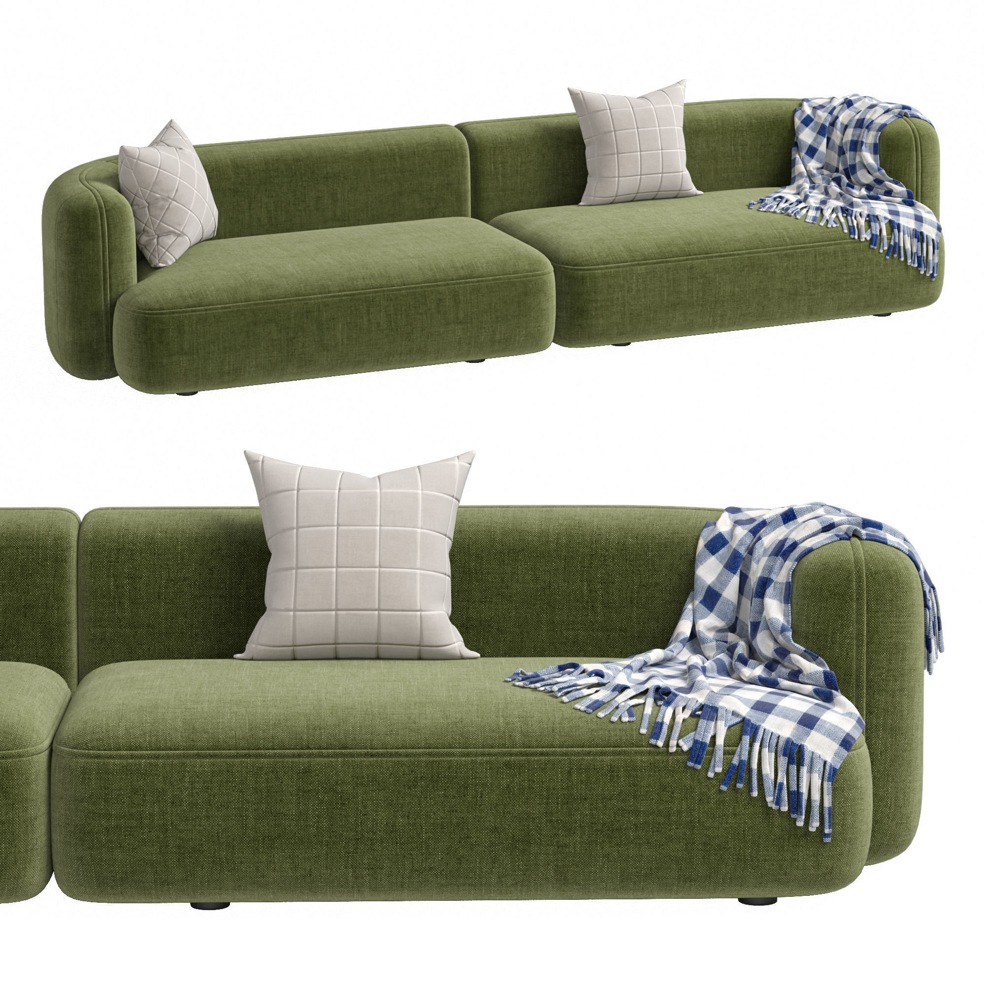 Sofa ROYALTY 2 0 by Luzaro Configuration 3 3D model_4