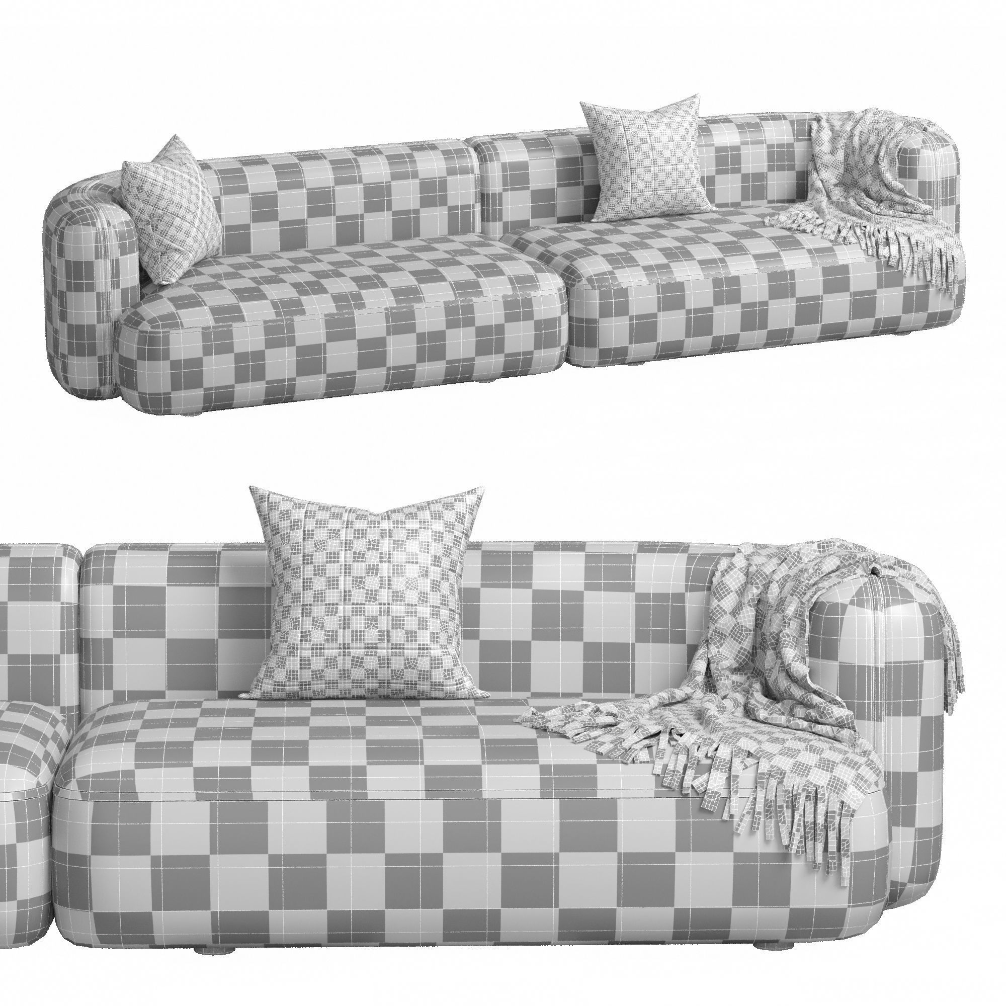 Sofa ROYALTY 2 0 by Luzaro Configuration 3 3D model_6