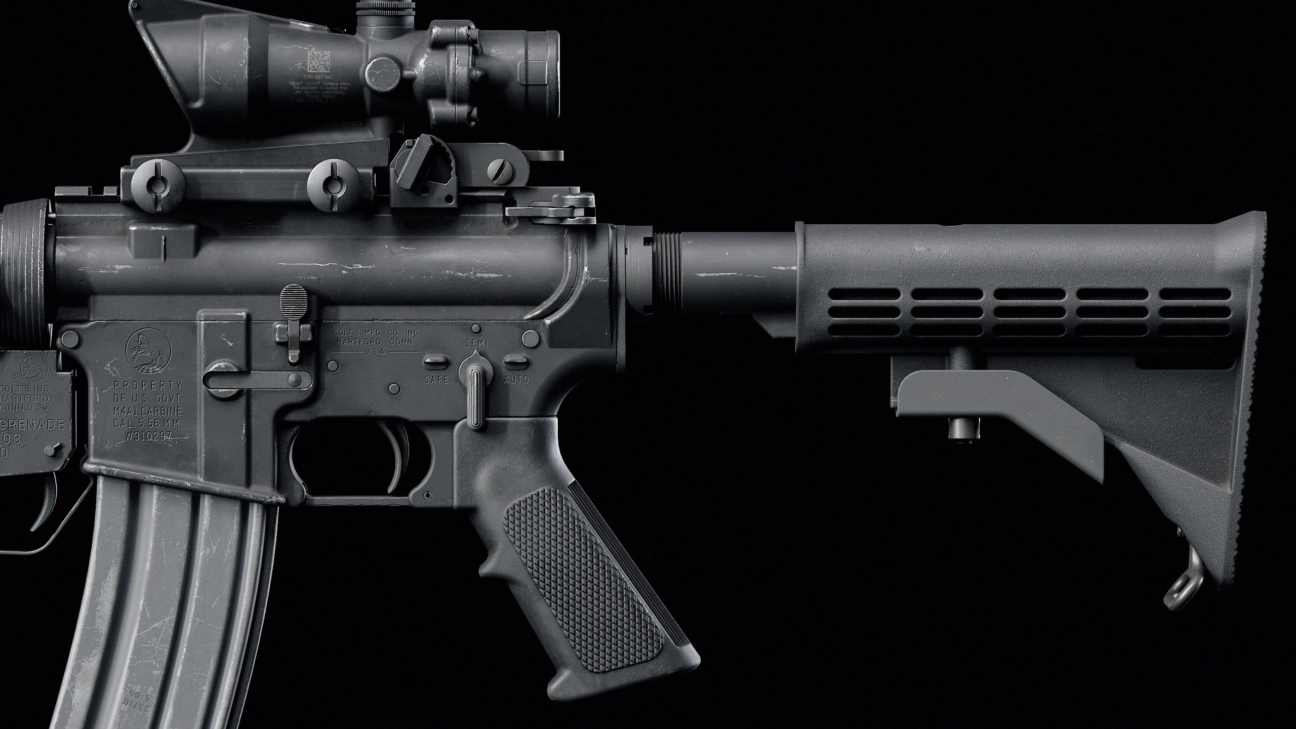 M4-M203 Low-poly 3D model_16