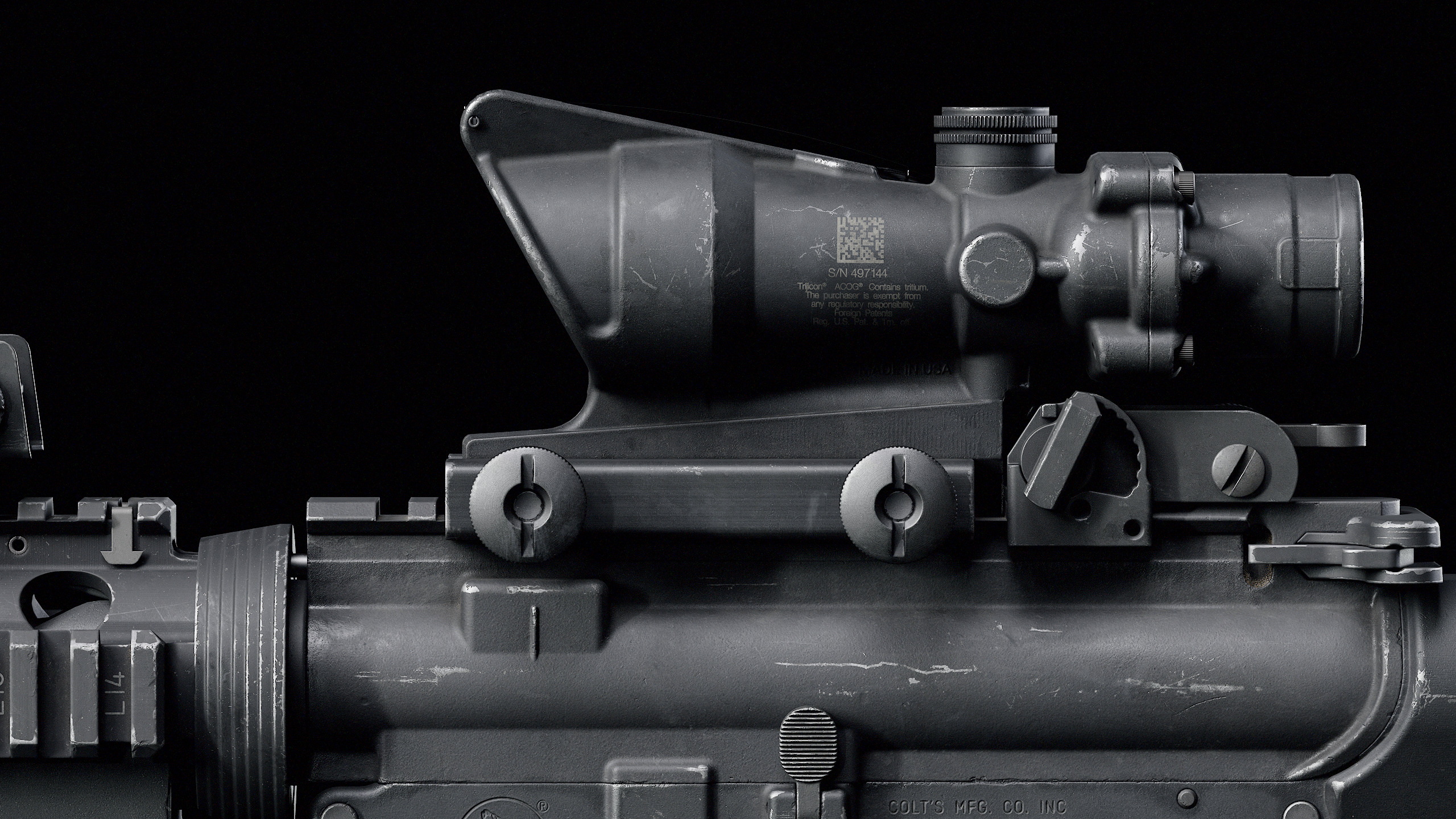 M4-M203 Low-poly 3D model_14