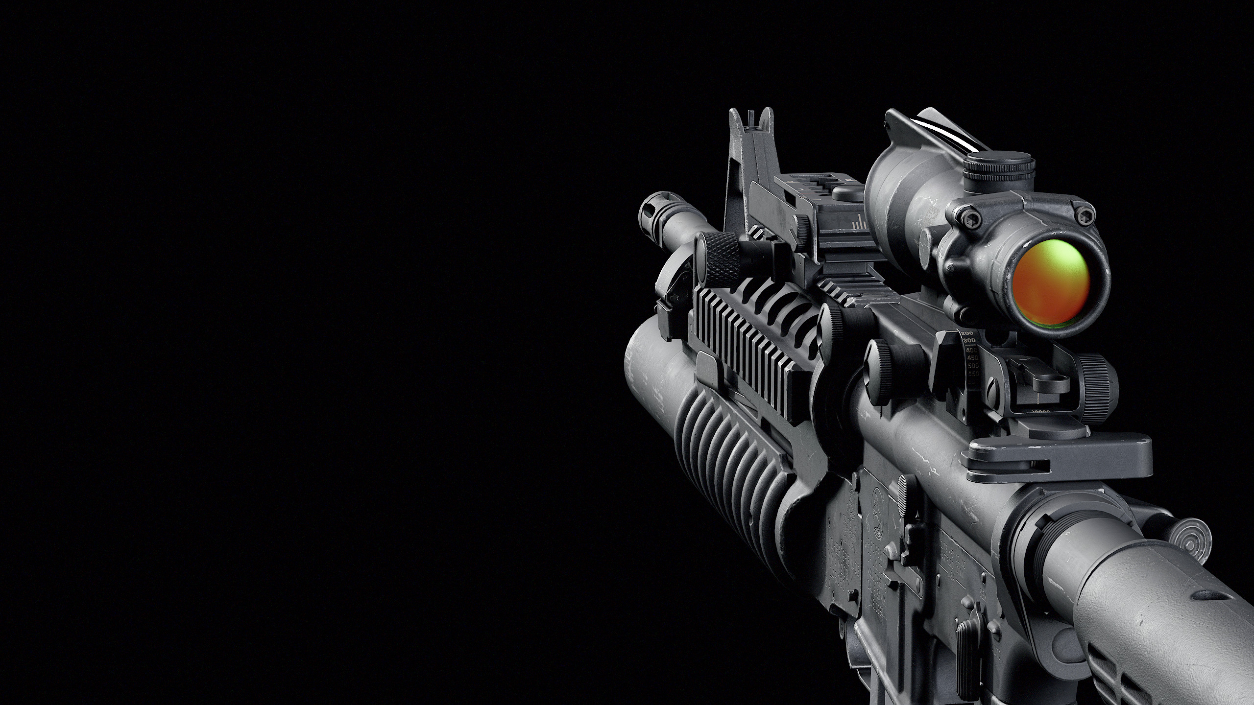 M4-M203 Low-poly 3D model_9